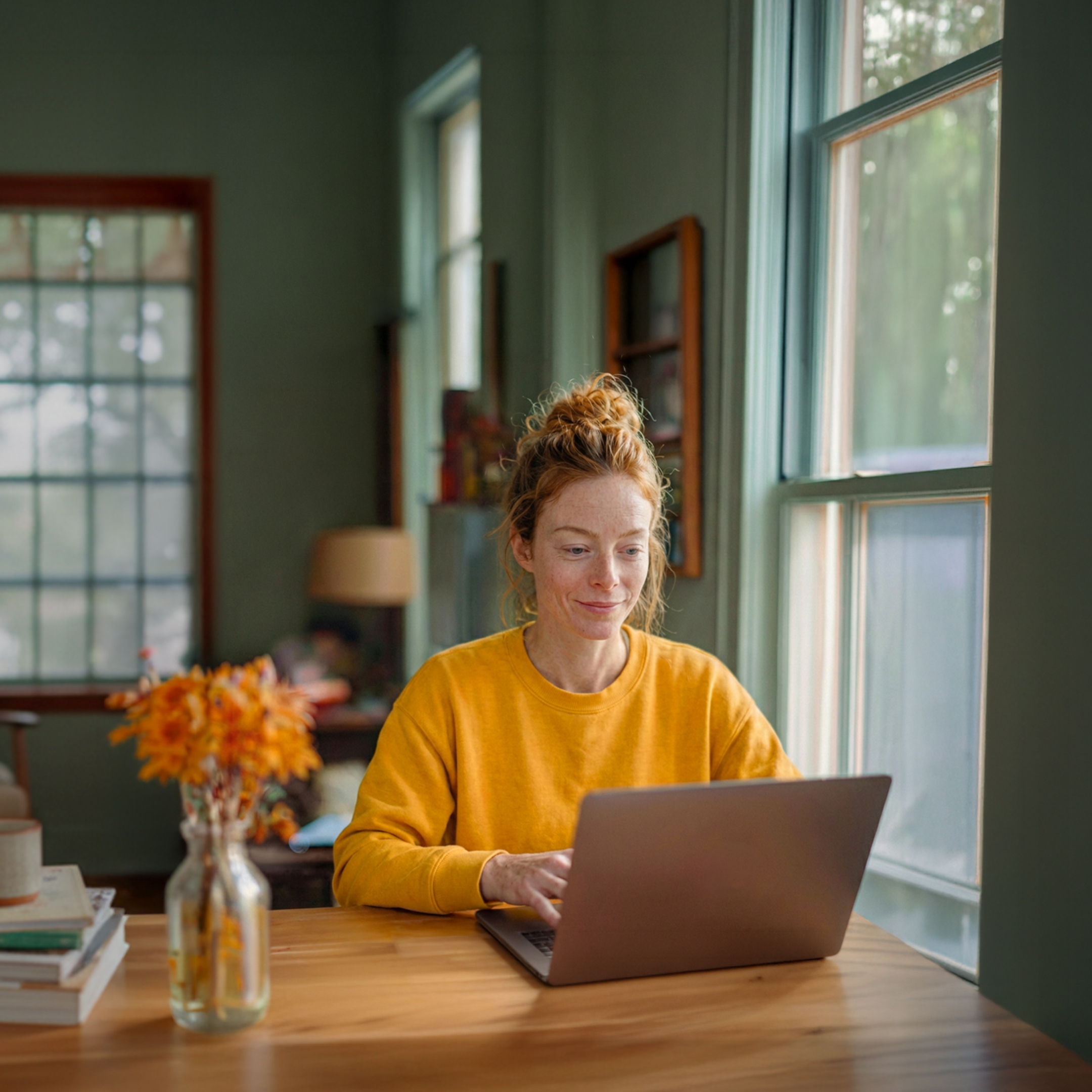 WEB BrandPhoto 1 1 Hero TopicHighlight Bento Headline Cards Tiles Freelancer at Desk WbRvmp