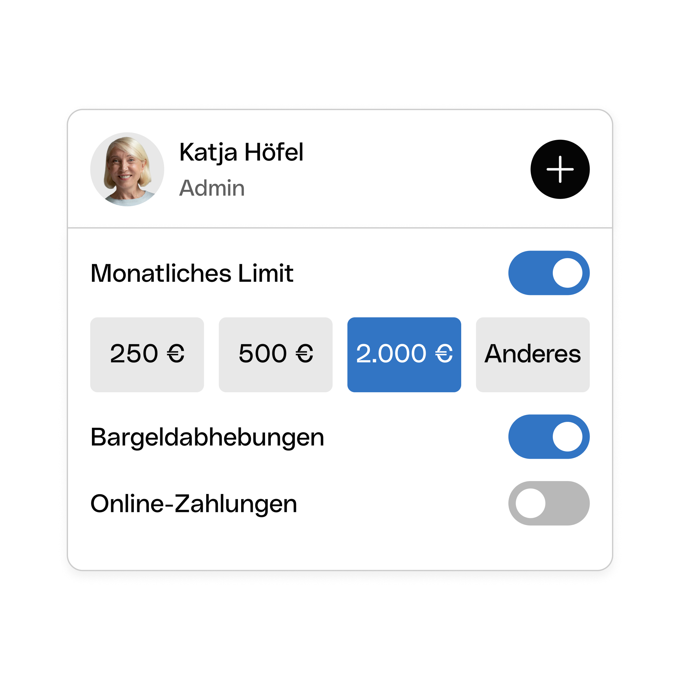WEB UI Hero TopicHighlight Bento Headline Cards Spend Limits Manager WbRvmp