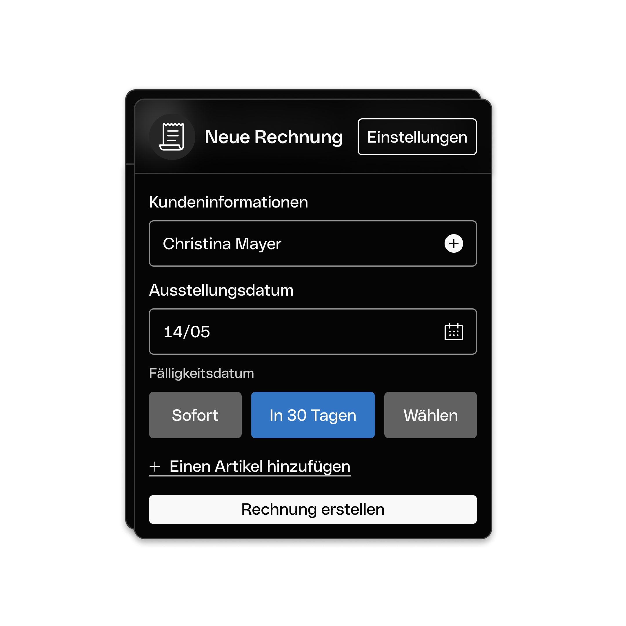 WEB UI Hero TopicHighlight Bento Headline Cards New Invoice DarkMode WbRvmp