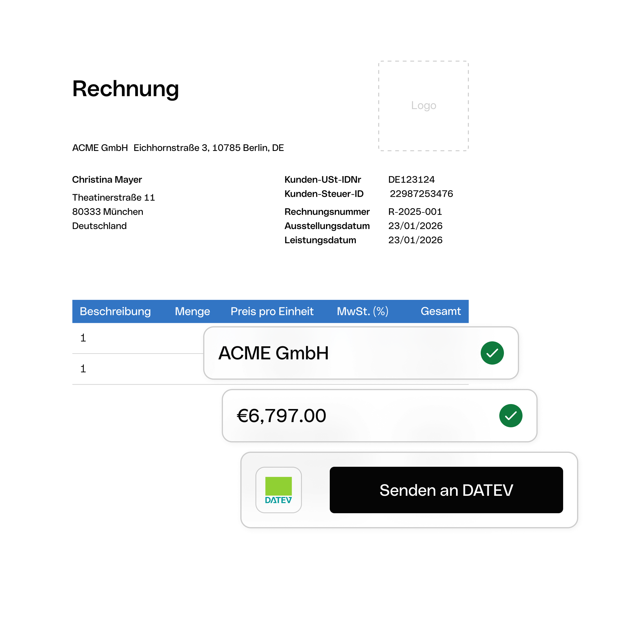 Rechnungen per OCR scannen