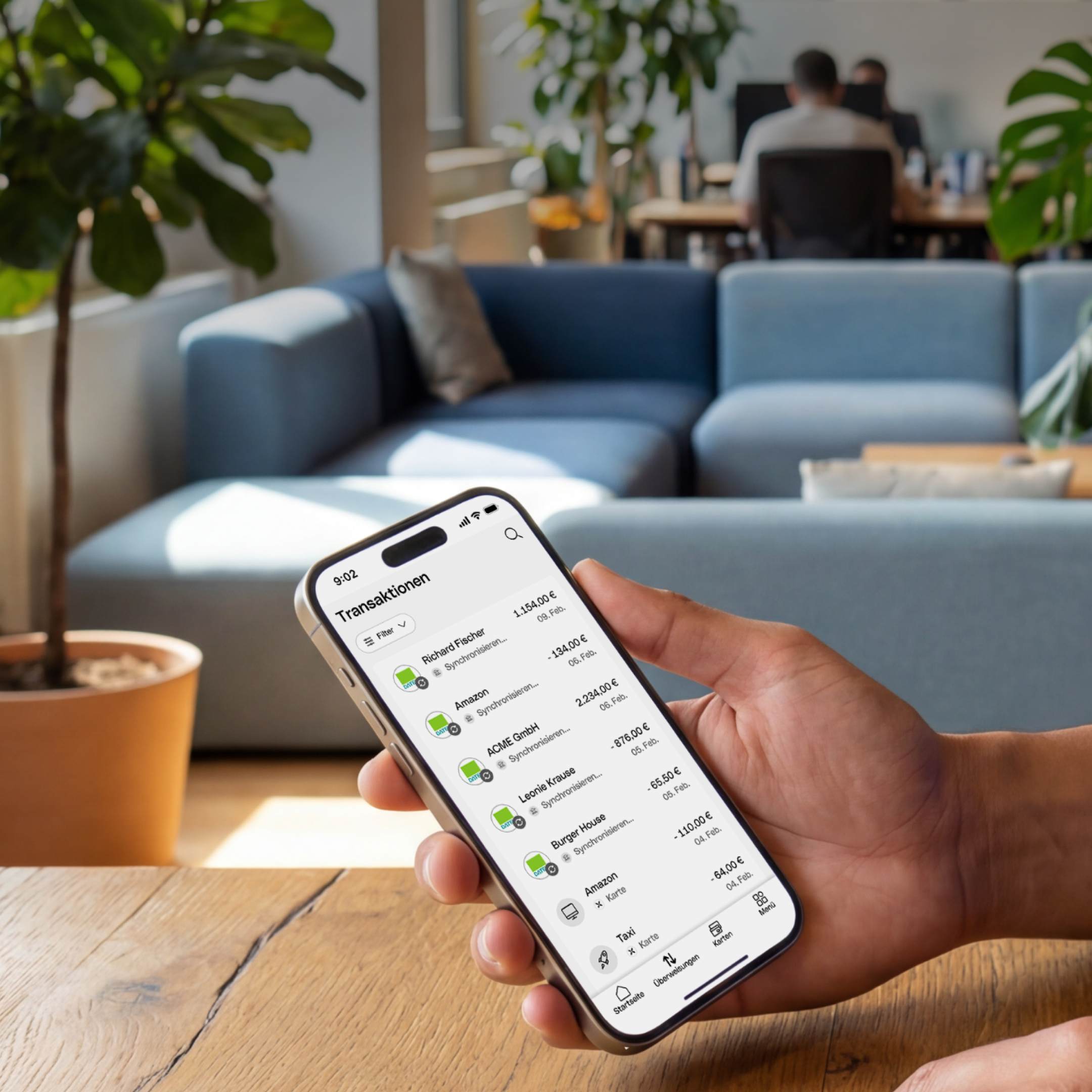 WEB AT BrandMockup Hero TopicHighlight Bento Headline Cards Tiles BM06 Transaction Datev WbRvmp