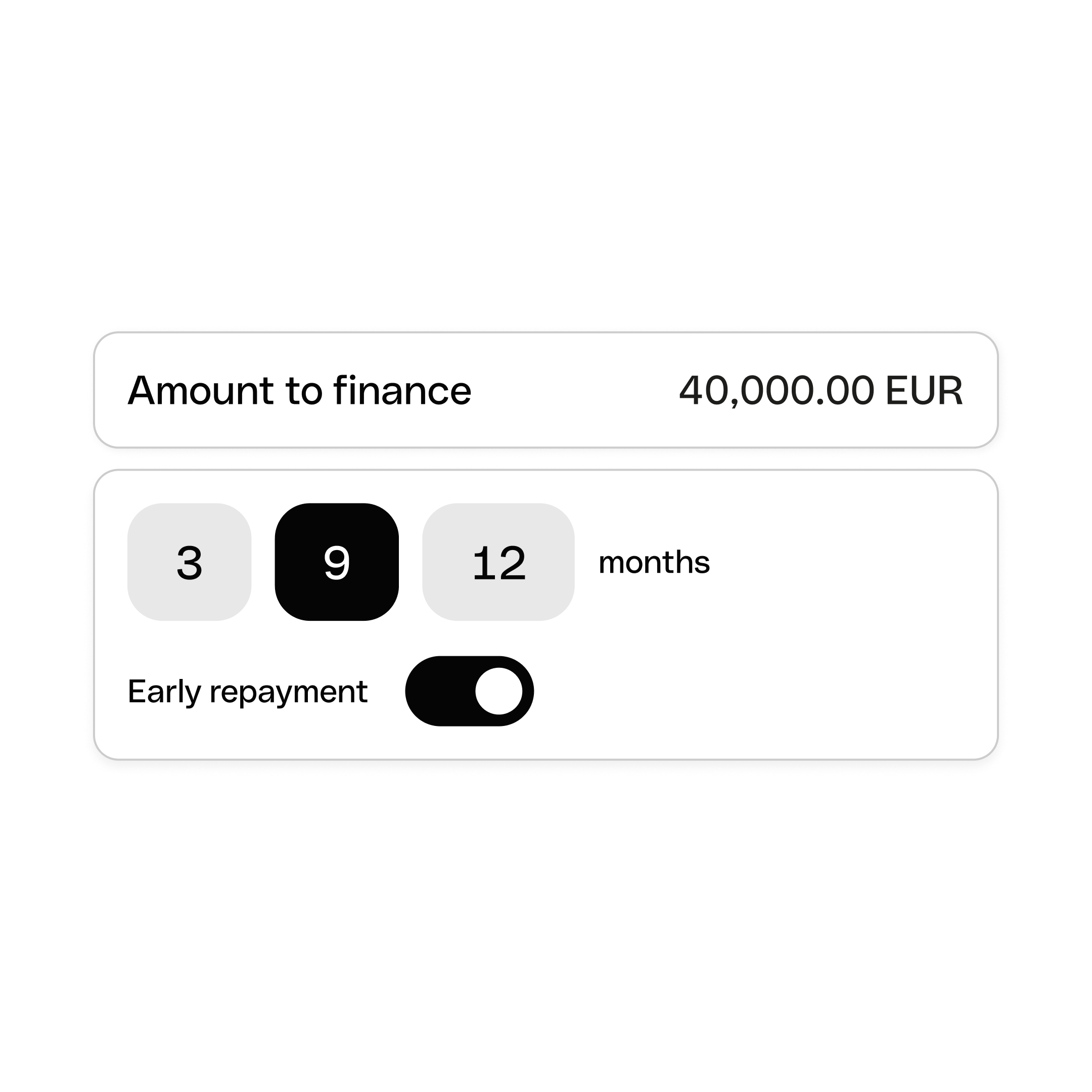 WEB ENDE UI # Financing Simple