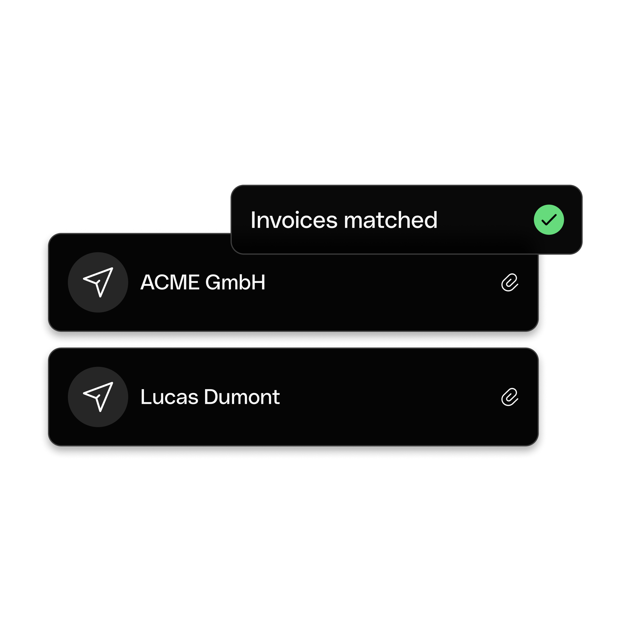 WEB ENDE UI  Hero TopicHighlight Bento Headline Cards Matching Invoices DarkMode WbRvmp