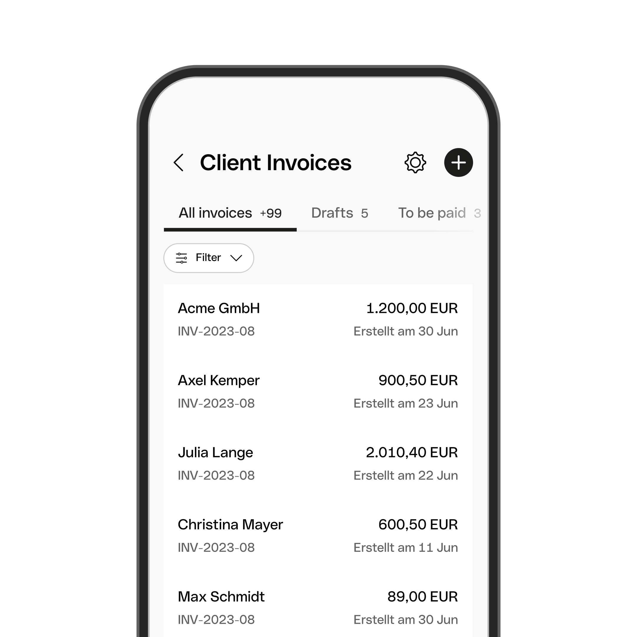 WEB ENDE UI  Hero TopicHighlight Bento Headline Cards Clients Invoices WbRvmp