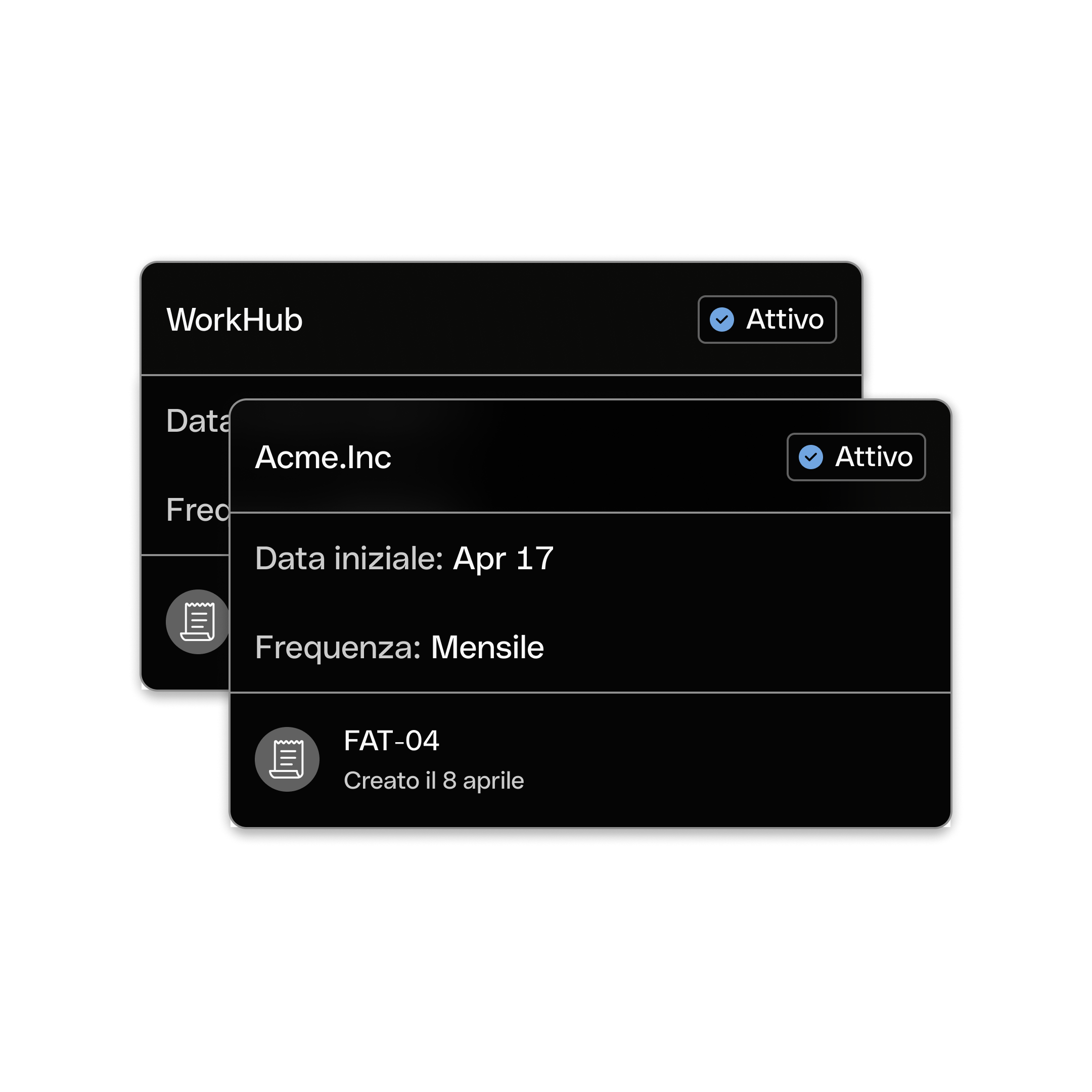 WEB IT UI Hero TopicHighlight Bento Headline Cards Traccia transazioni DarkMode WbRvmp