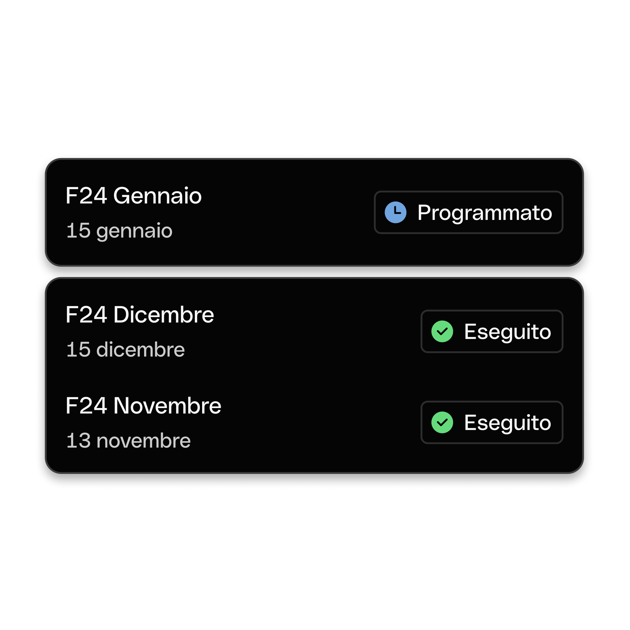 WEB IT UI Hero Argomento in evidenza Bento Titoli Carte F24 DarkMode WbRvmp
