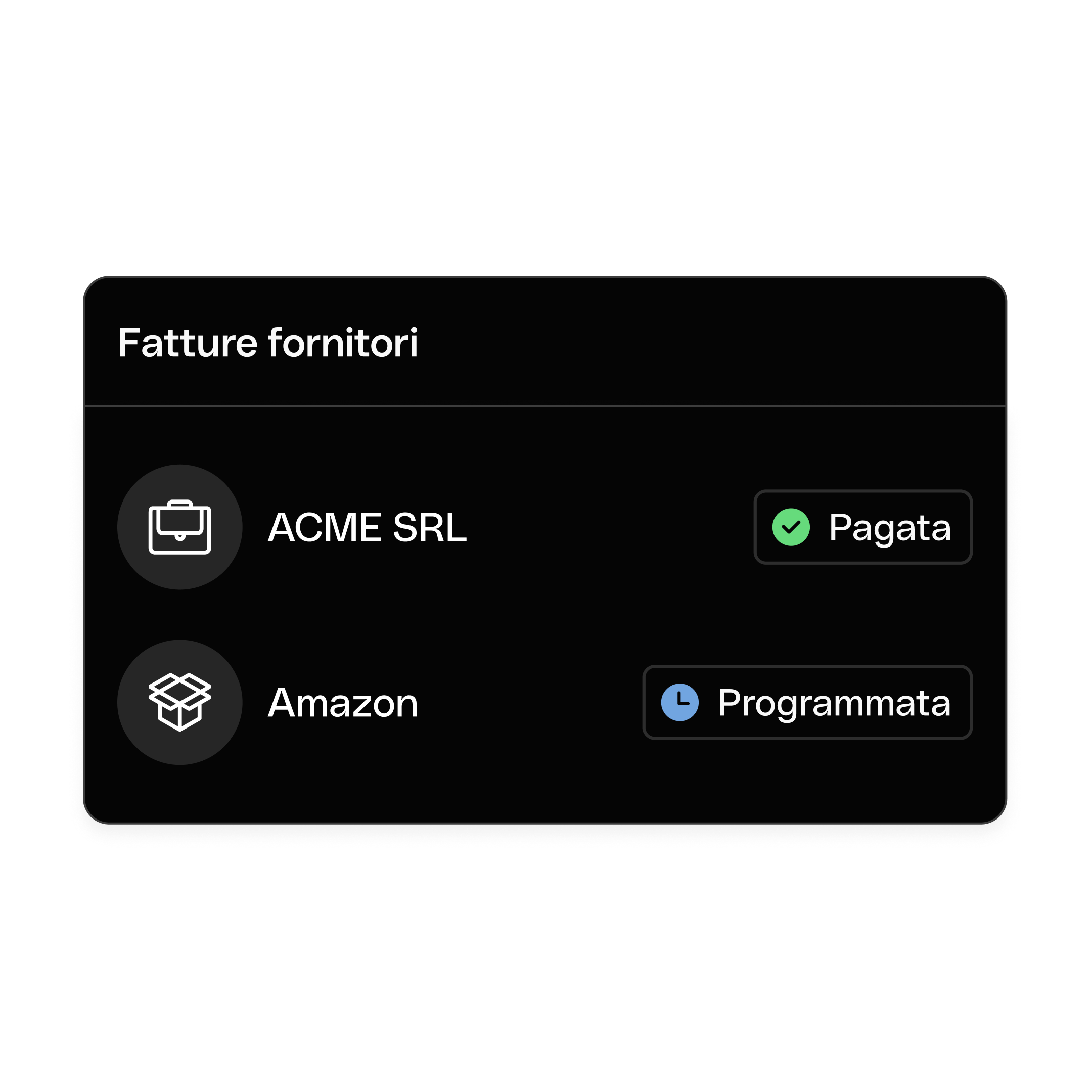 WEB IT UI Hero TopicHighlight Bento Headline Cards Fornitore Fatture Stato Unione DarkMode WbRvmp