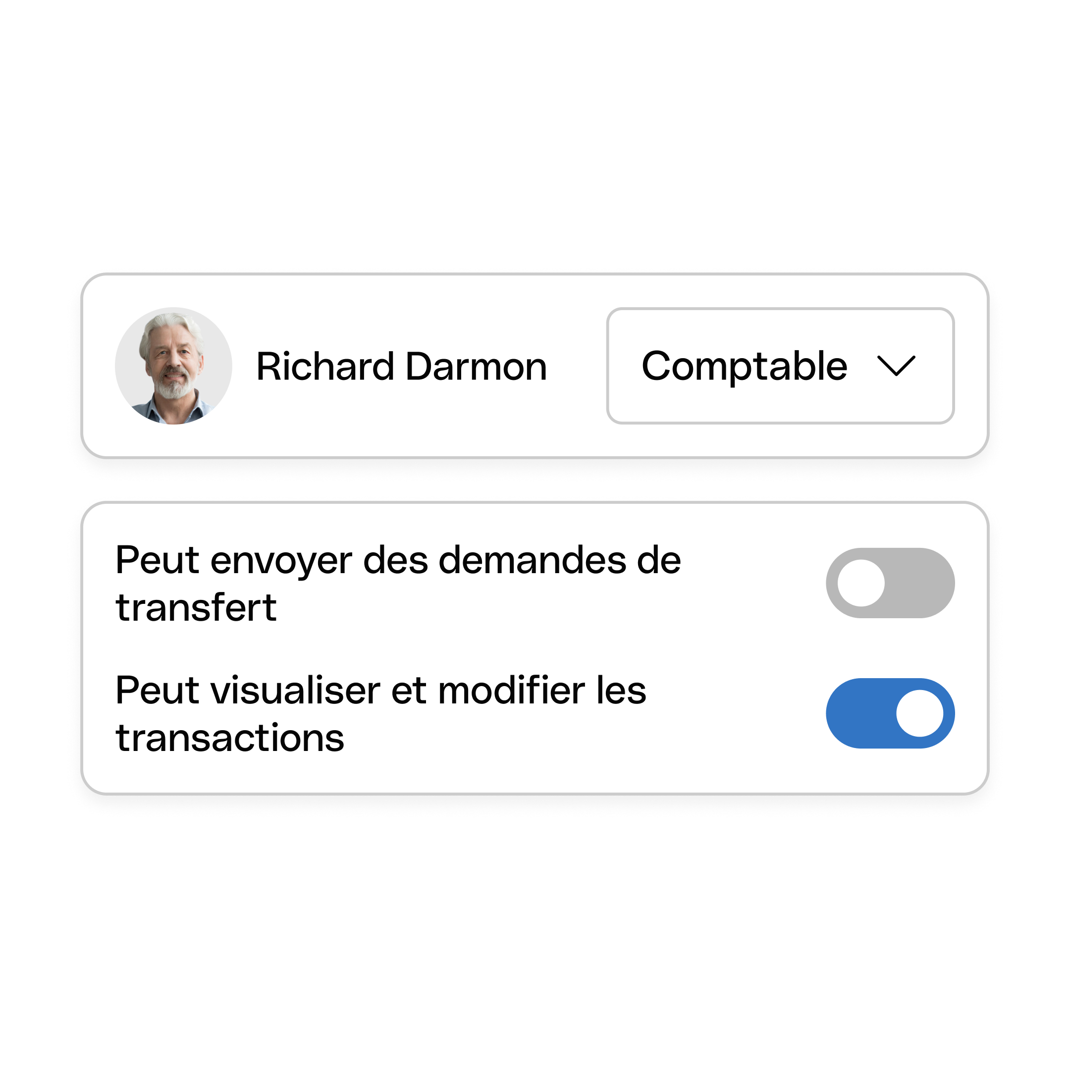 Interface utilisateur Web : Sujet principal, En-tête Bento, Cartes, Tuiles, Accès à la comptabilité, WbRvmp
