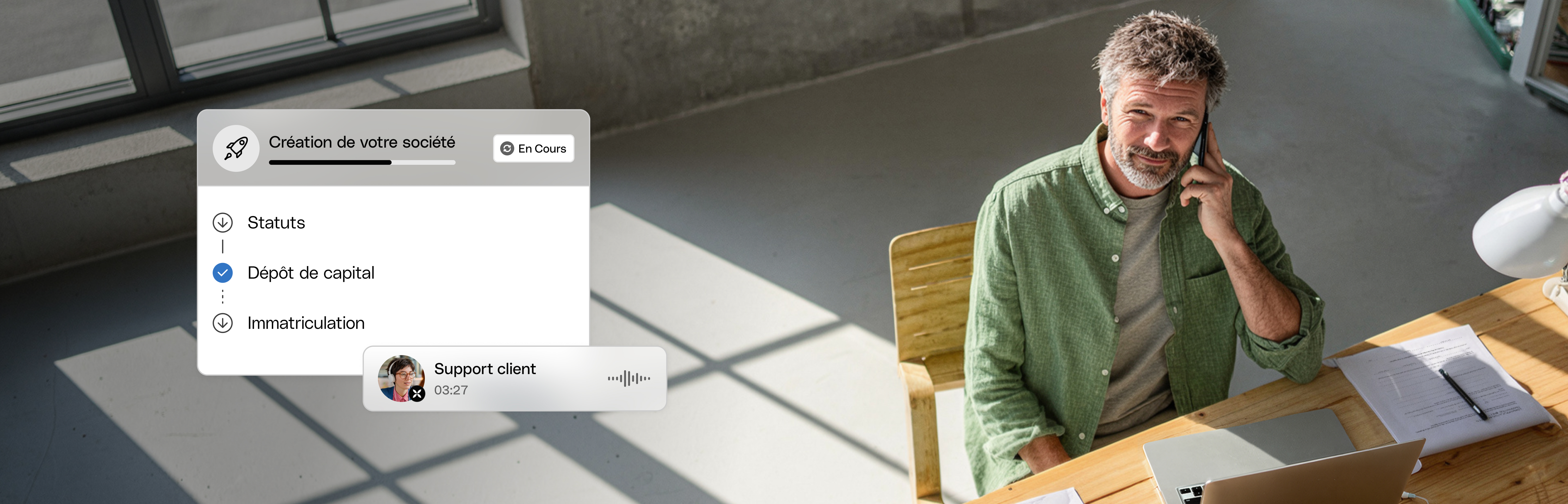 Page d'accueil de la création d'entreprise Web UIPhoto FullWidthMedia WbRvmp