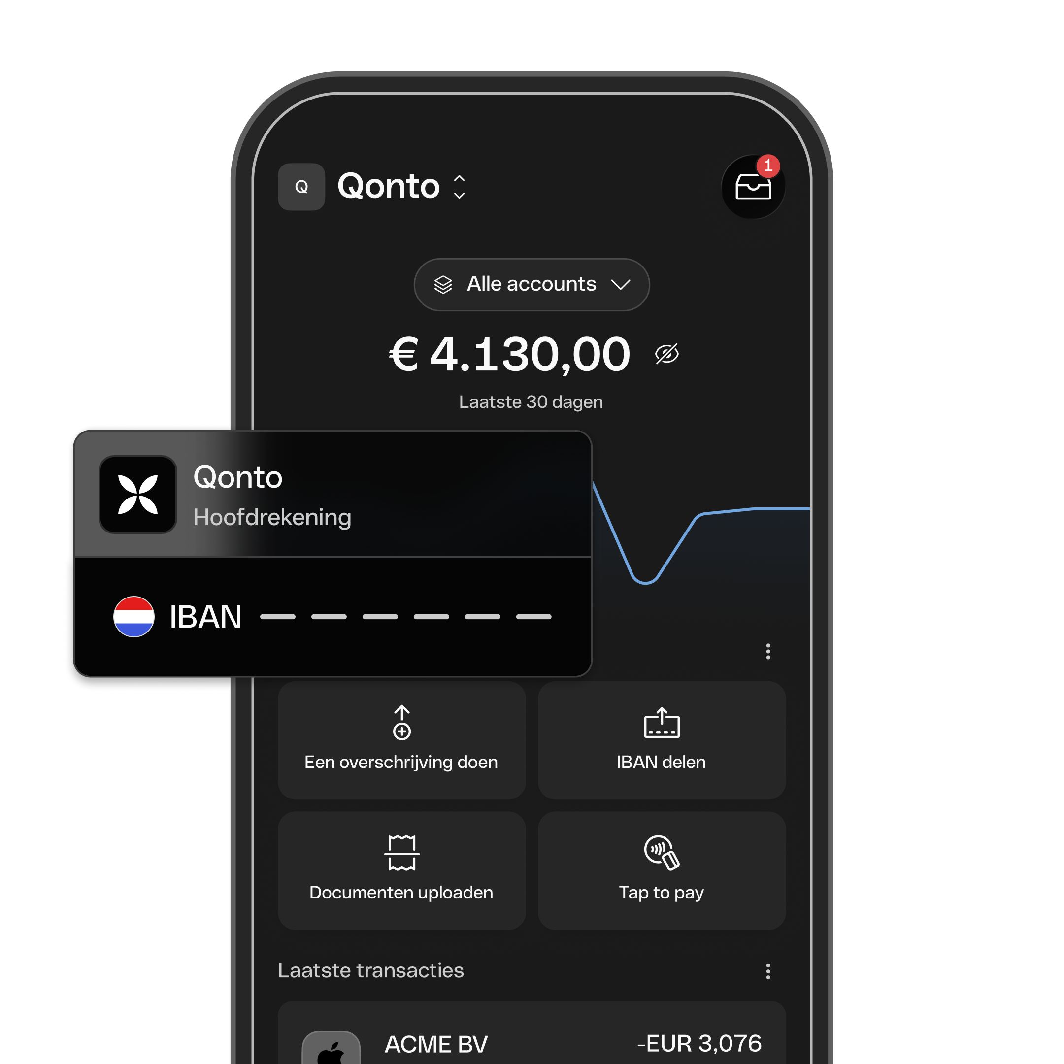 Business Account Home IBAN Mobile DarkMode