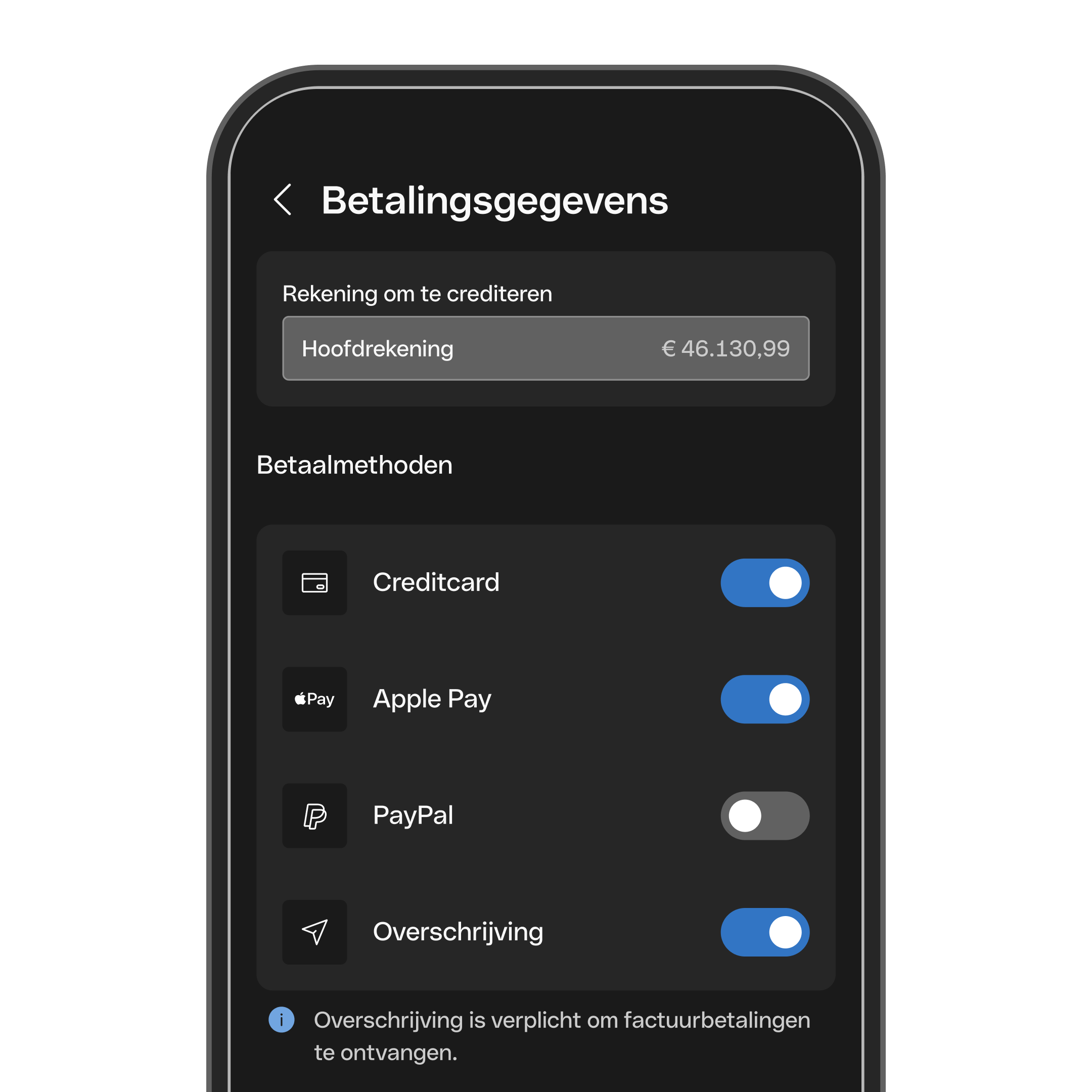 WEB NL NLBE UI  Hero TopicHighlight Bento Headline Cards Payment Links Dark WbRvmp Dark