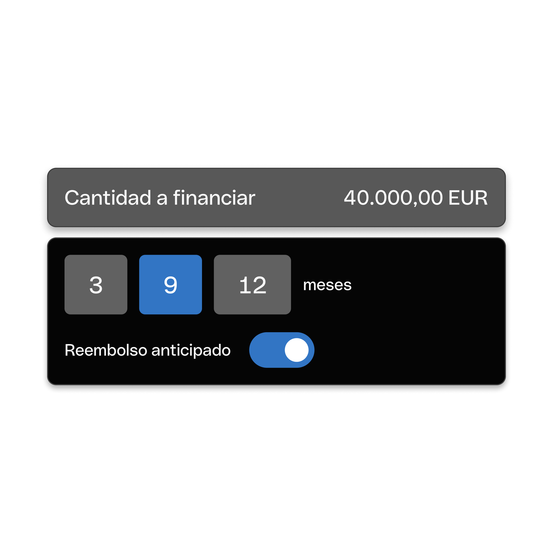 Interfaz web Hero Tema destacado Bento Titulares Tarjetas Financiación Modo oscuro WbRvmp
