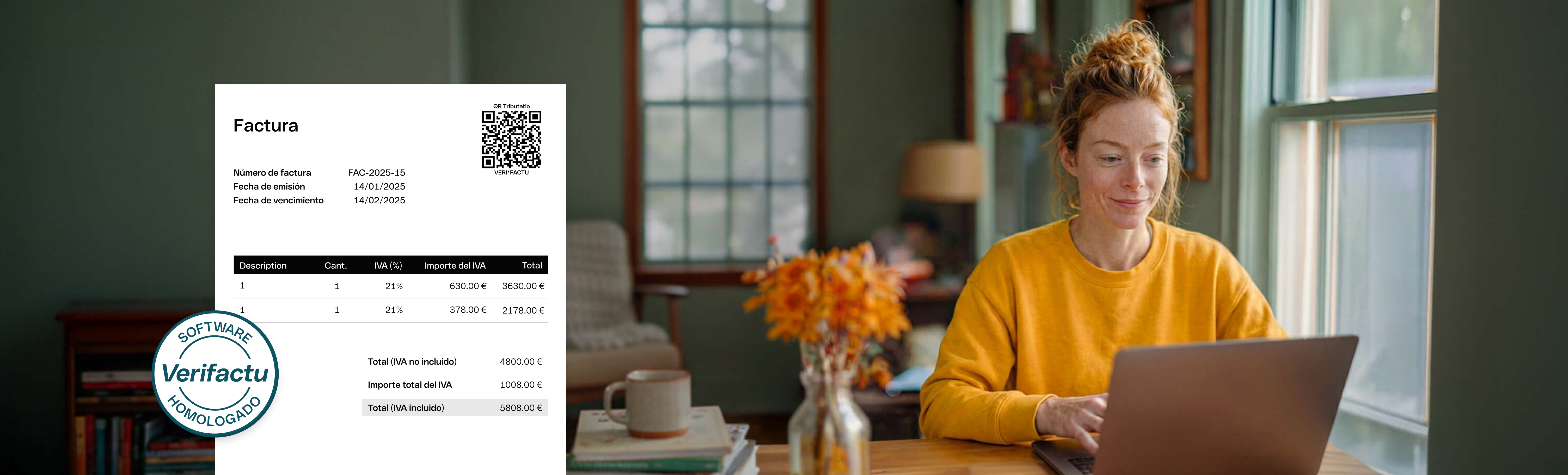 Interfaz web Foto FullWidthMedia Facturación Página de inicio WbRvmp