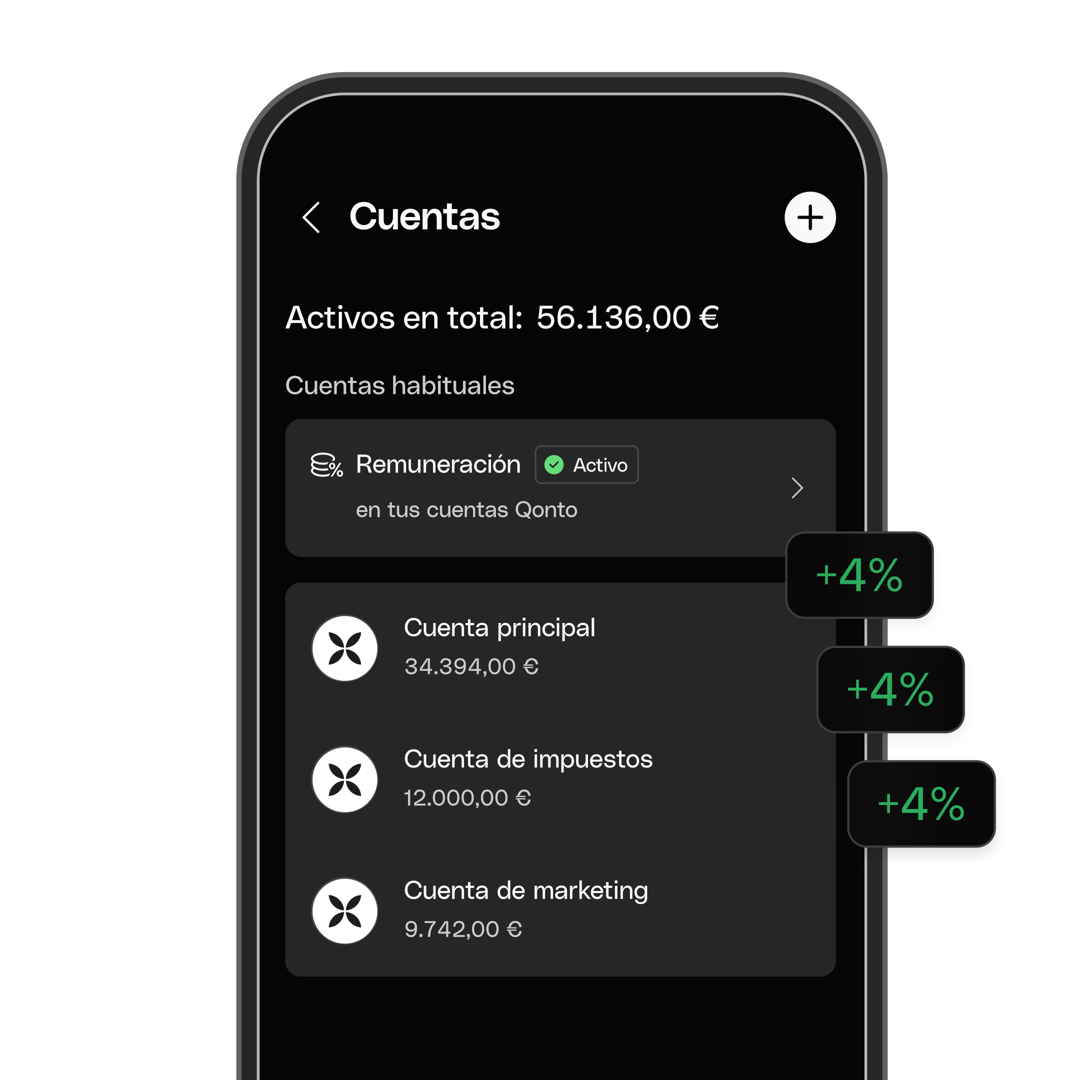 Interfaz de usuario web Tema destacado Bento Titular Cuenta remunerada Modo oscuro WbRvmp