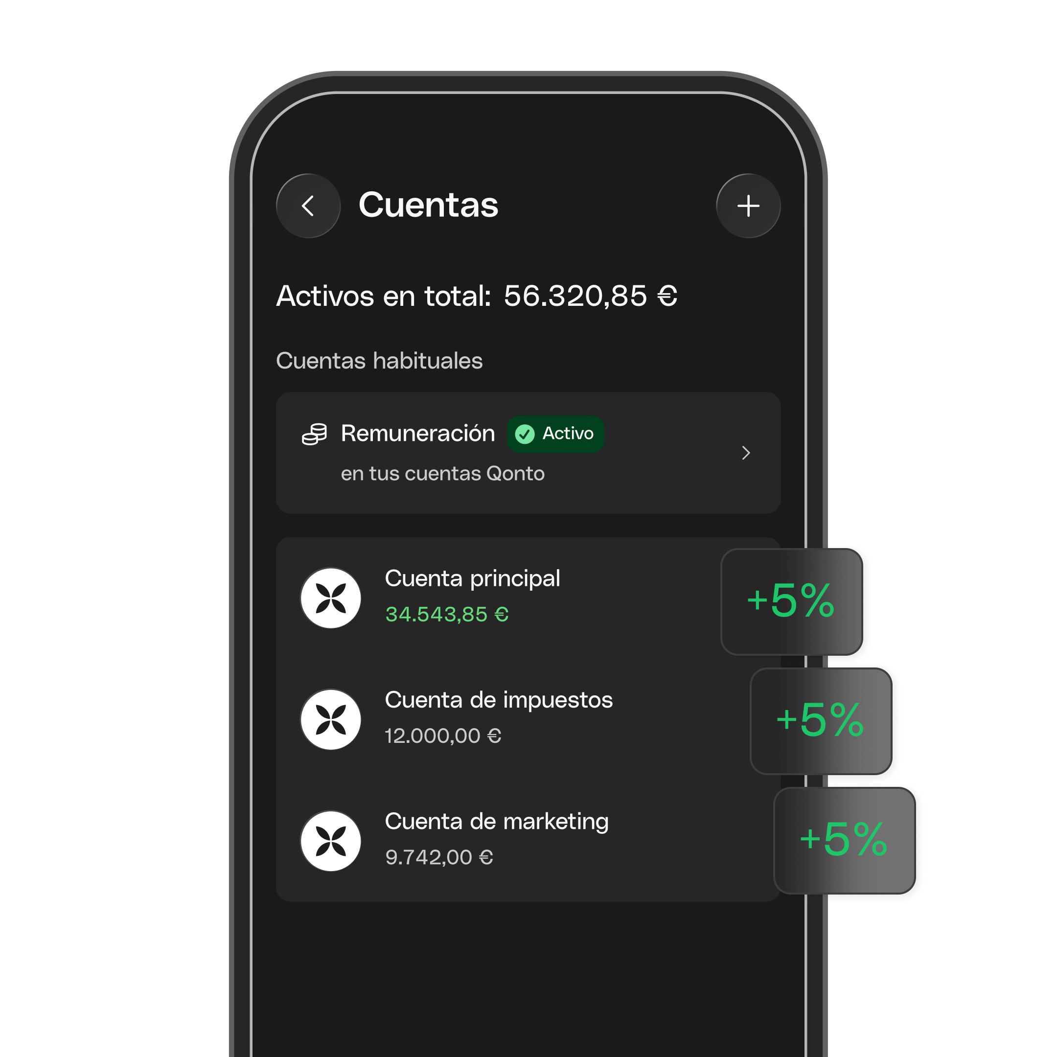 Cuenta remunerada 5% Modo oscuro