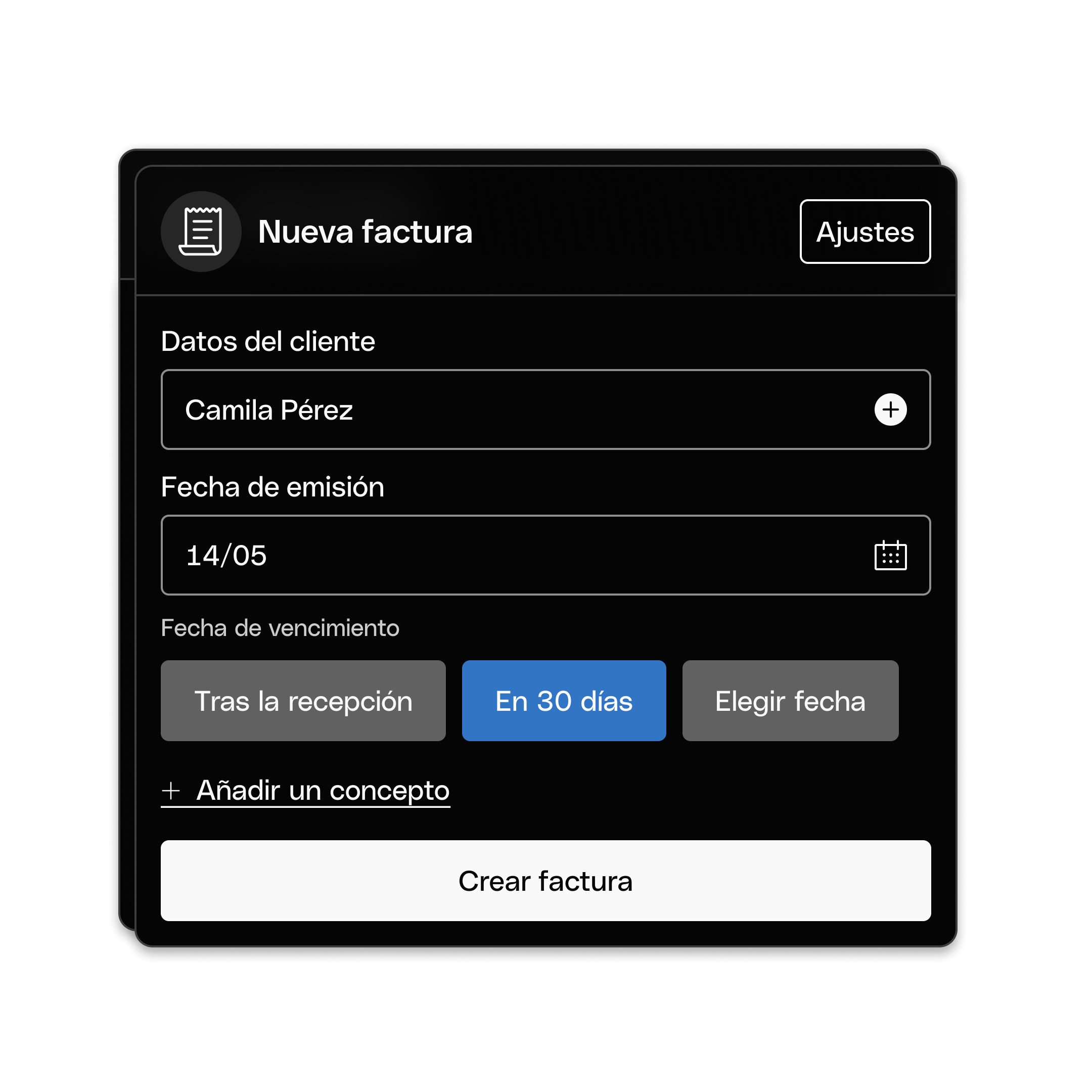 Interfaz web Hero TopicHighlight Bento Headline Cards Nueva factura Modo oscuro WbRvmp