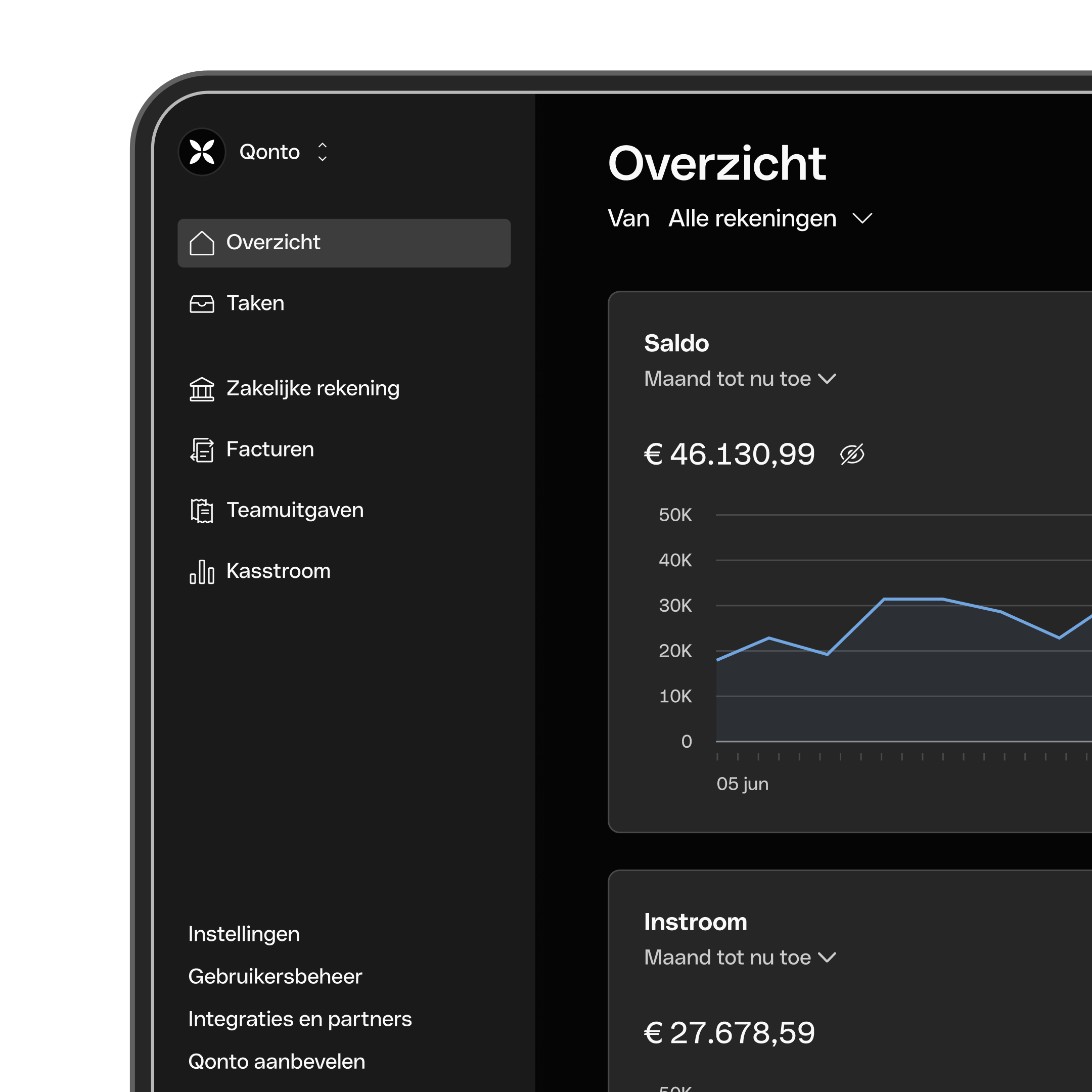 Home Dashboard DarkMode