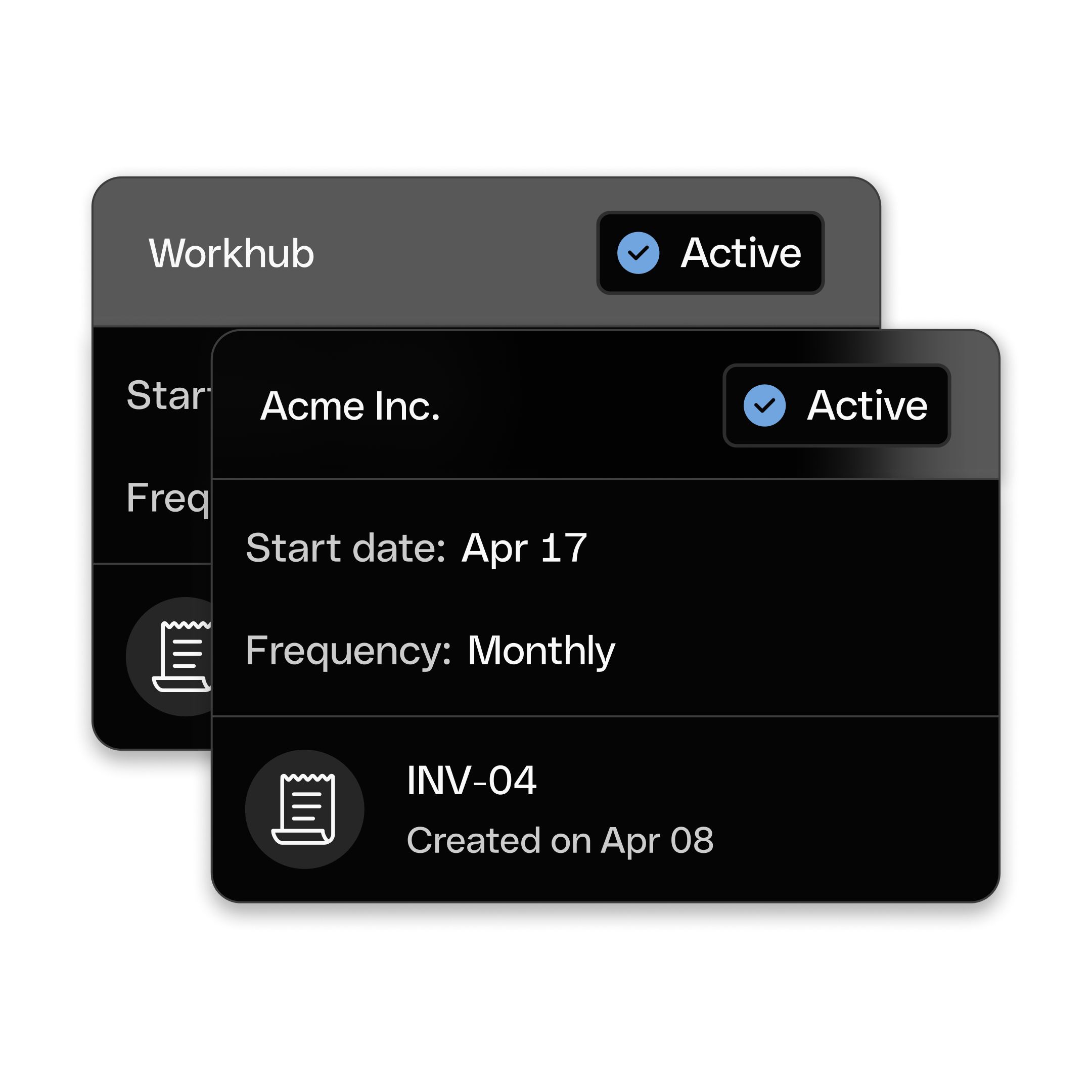 WEB  UI  Hero TopicHighlight Bento Headline Cards Track Transactions DarkMode WbRvmp