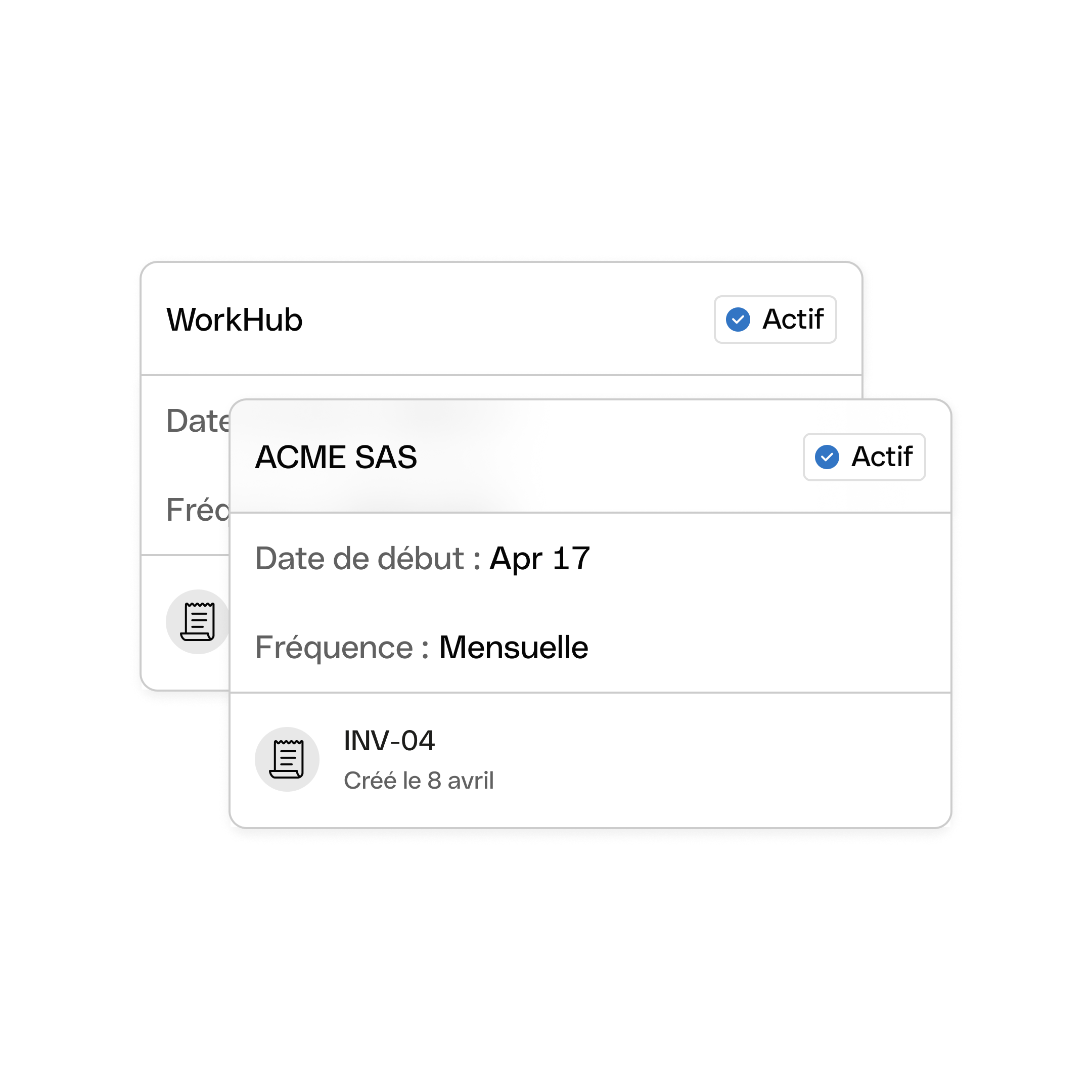 Interface utilisateur Web : Sujet principal, En vedette, Bento, Titre, Cartes, Suivi des transactions, WbRvmp