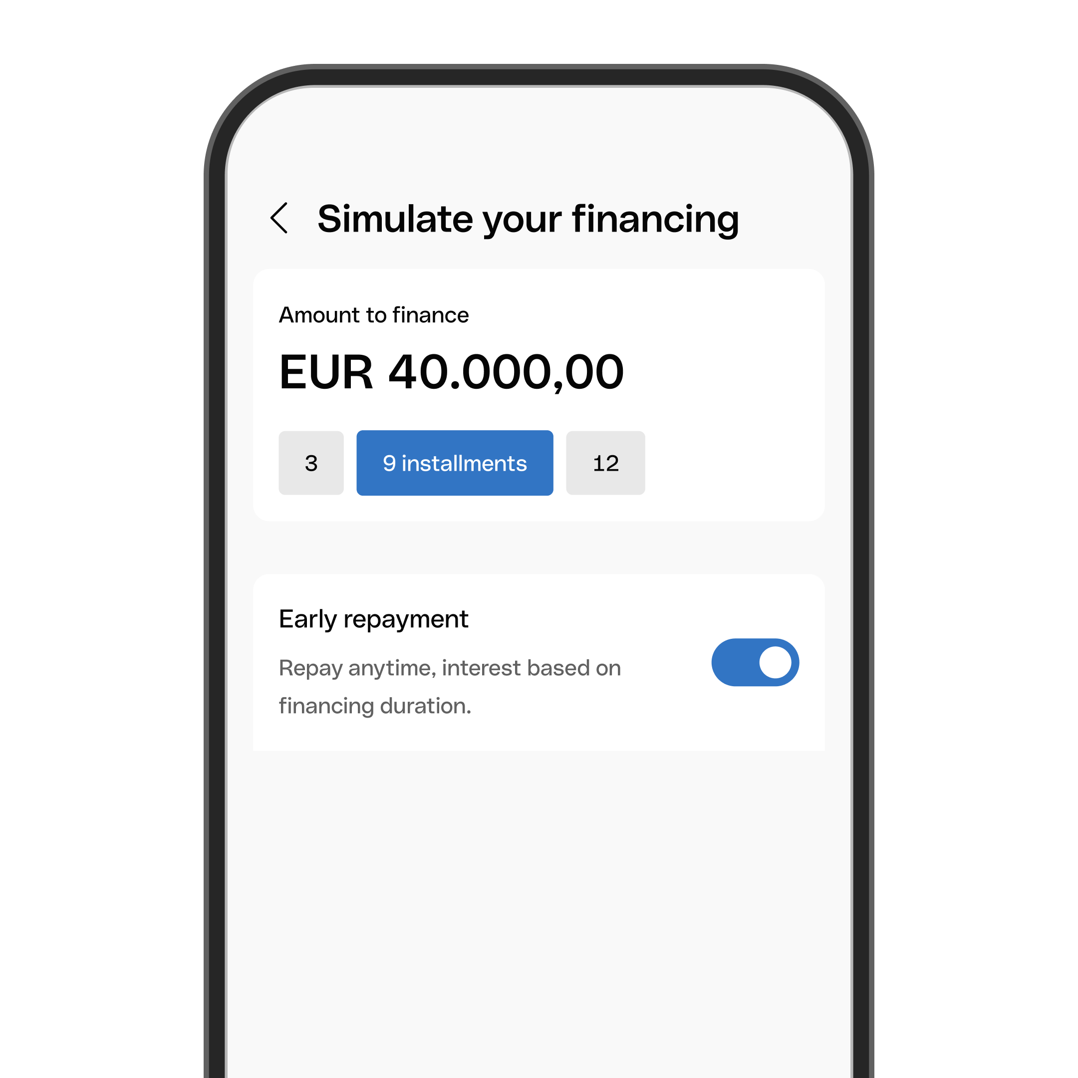 WEB  UI  Hero TopicHighlight Bento Headline Cards Financing Simulation WbRvmp