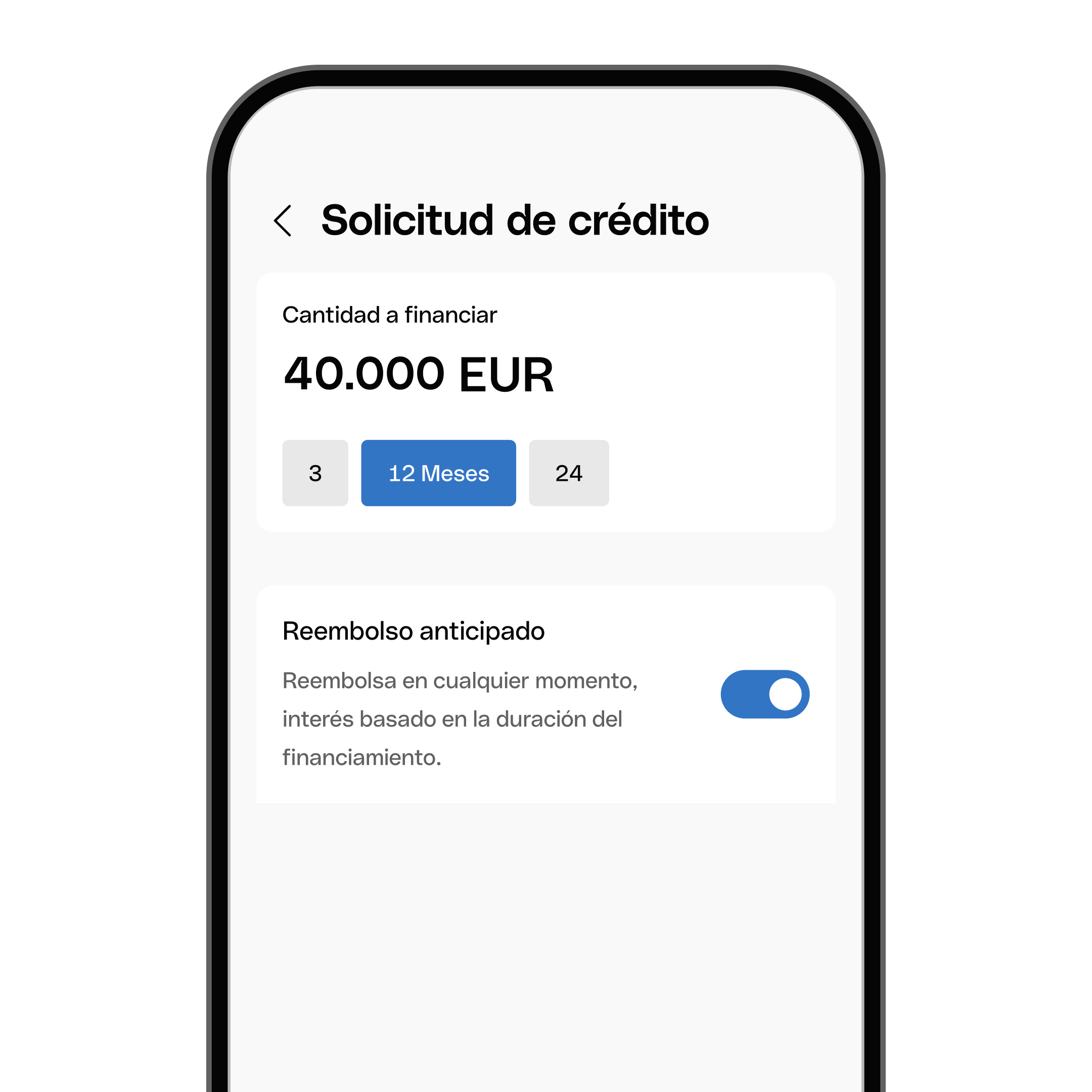 Interfaz de usuario web Tema destacado Bento Tarjetas de titulares Simulación de financiación WbRvmp