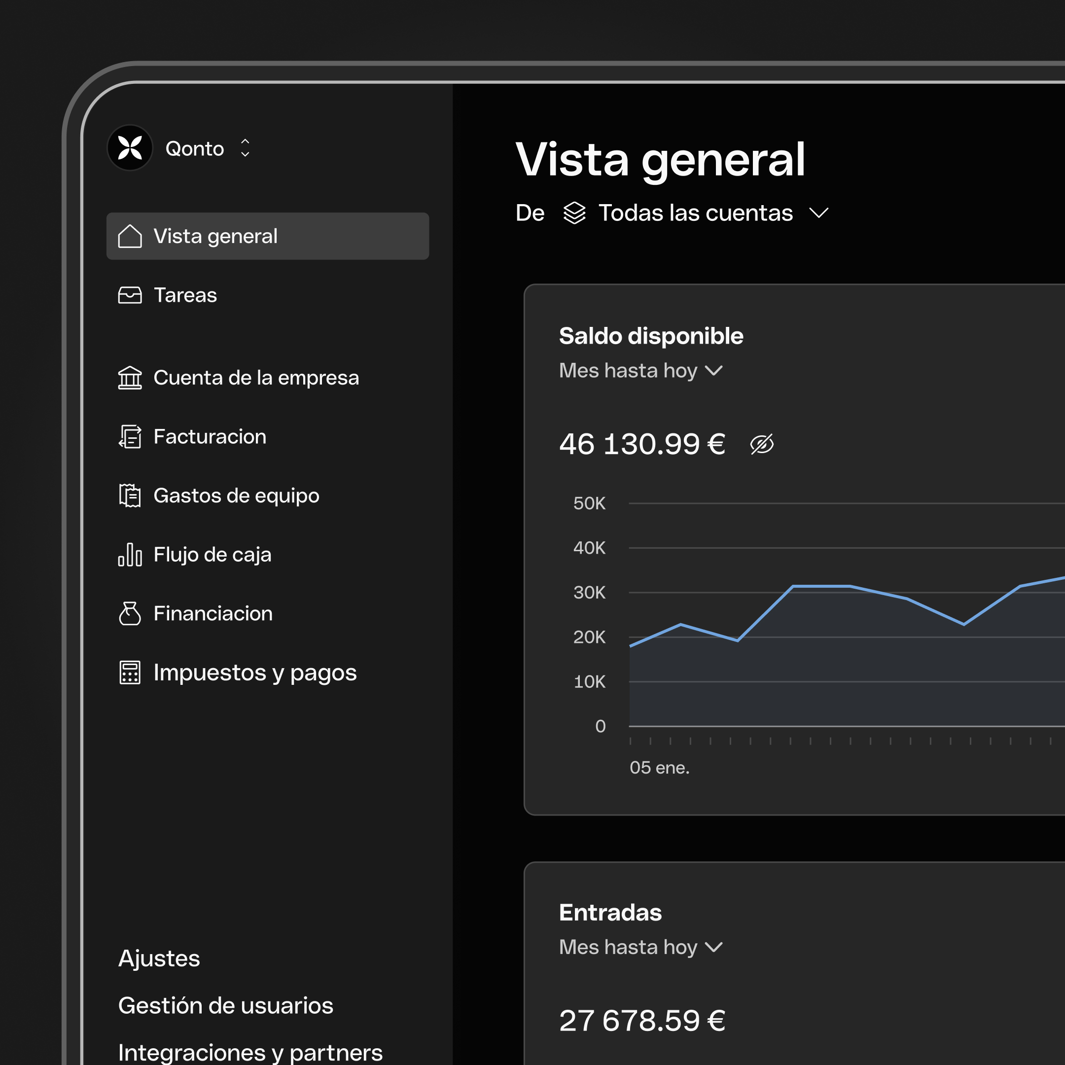 Interfaz web FullWidthMedia Dashboard DarkMode Mobile WbRvmp