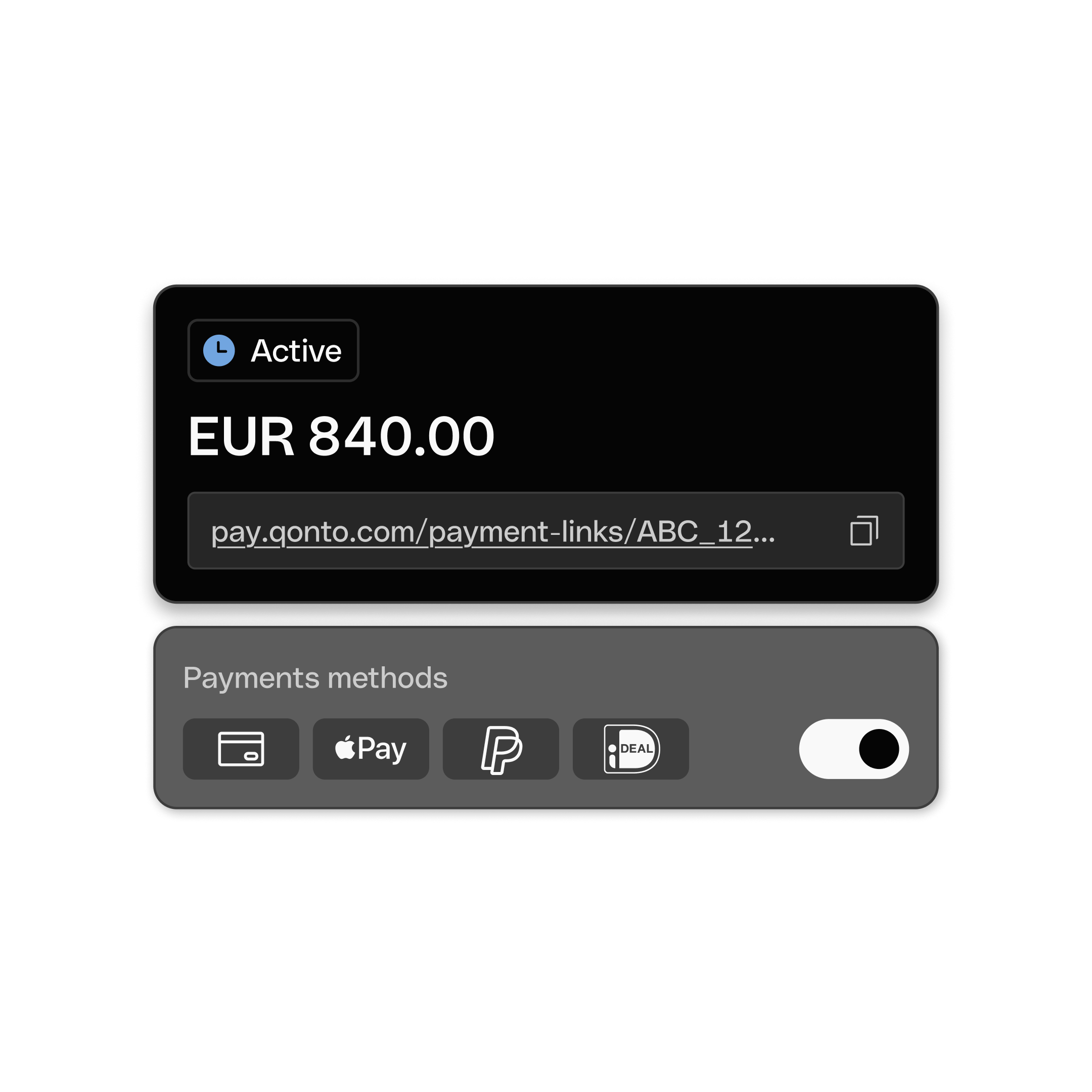 WEB UI Hero TopicHighlight Bento Headline Cards Payment Links DarkMode WbRvmp