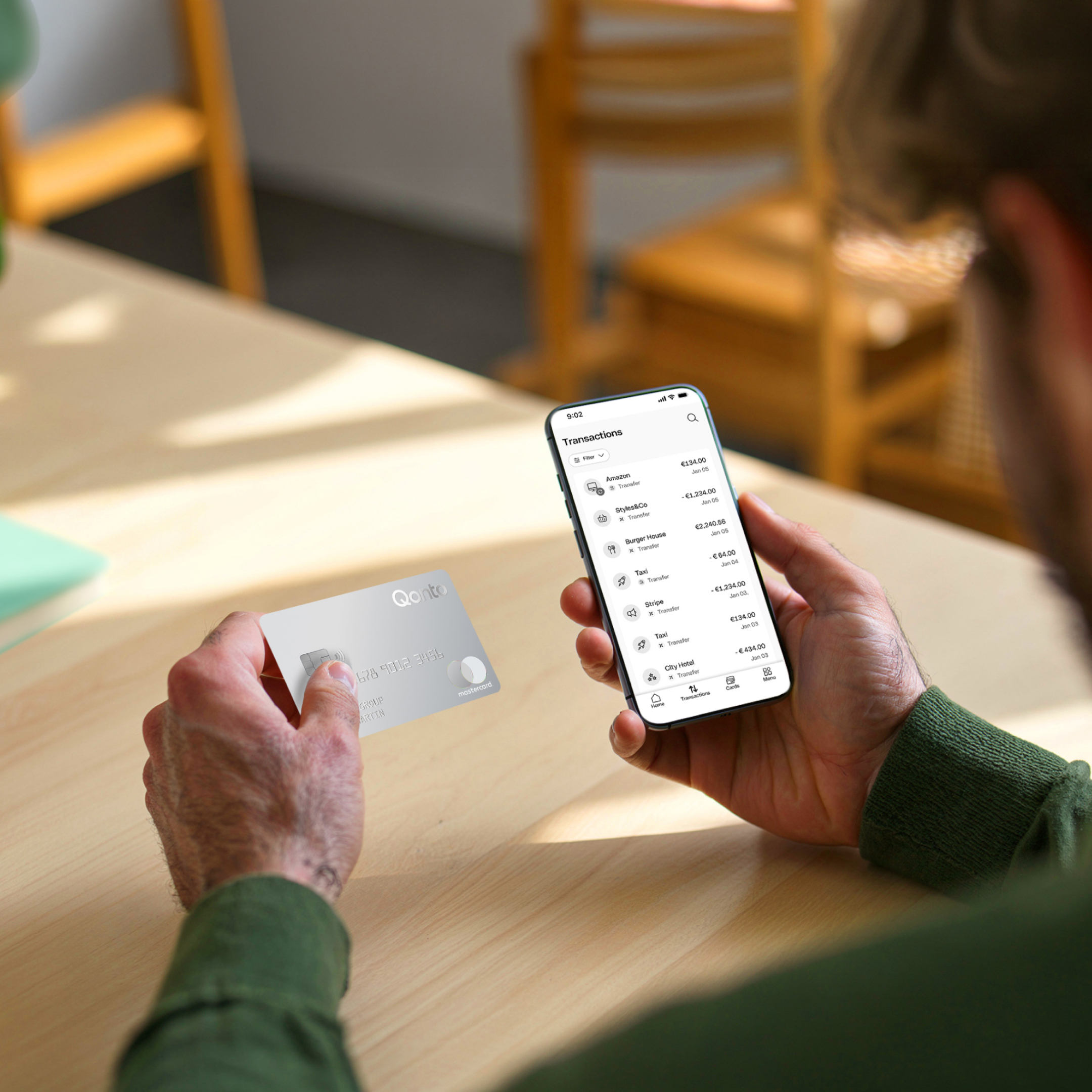 WEB  BrandMockup  Hero TopicHighlight Bento Headline BM07 PlusCard Transactions App WbRvmp
