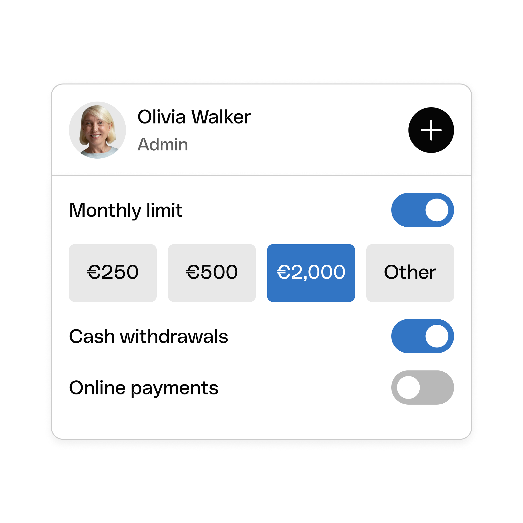 WEB  UI  Hero TopicHighlight Bento Headline Cards Spend Limits Manager WbRvmp