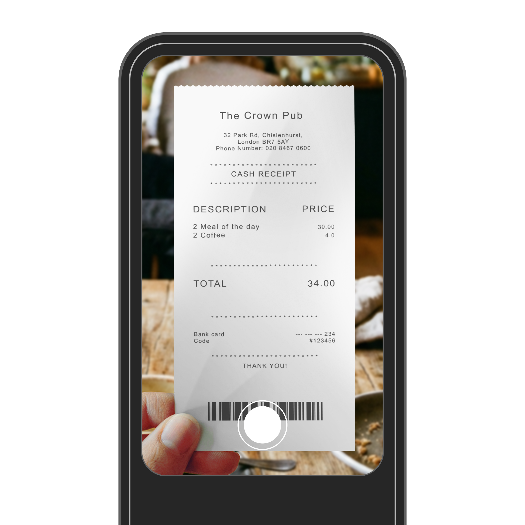 WEB UI Hero TopicHighlight Bento Headline Cards Receipt Scan DarkMode WbRvmp