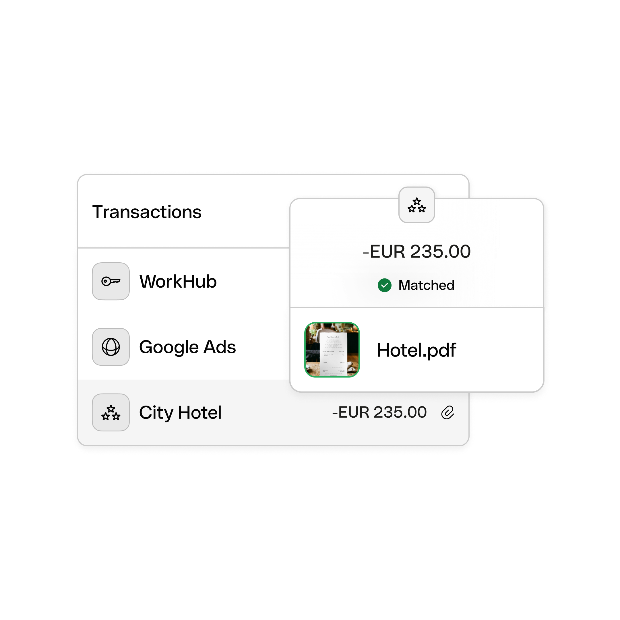 Transactions Receipts Match
