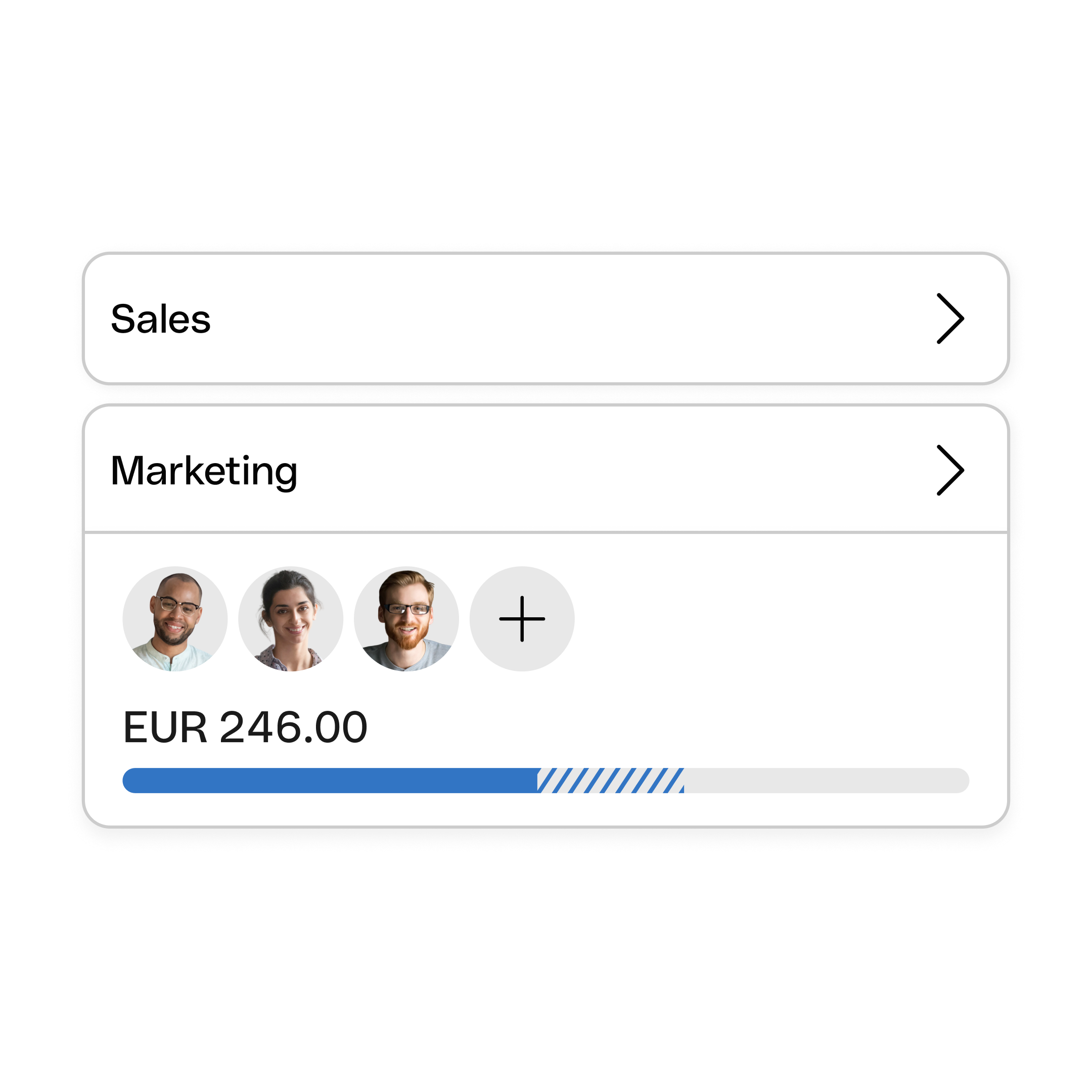 WEB  UI  Hero TopicHighlight Bento Headline Cards Tiles Manage Budget Team WbRvmp