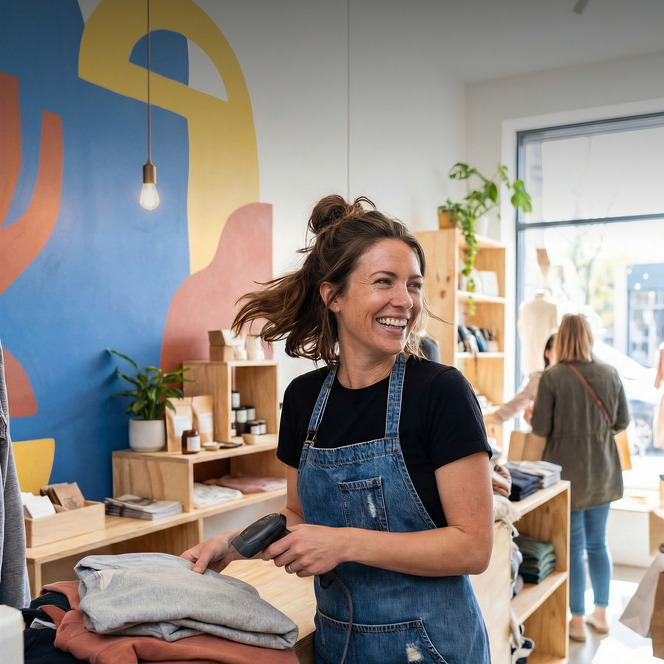 Photo de marque web, vedette, sujet principal, Bento, cartes de titre, carreaux, propriétaire de magasin de détail