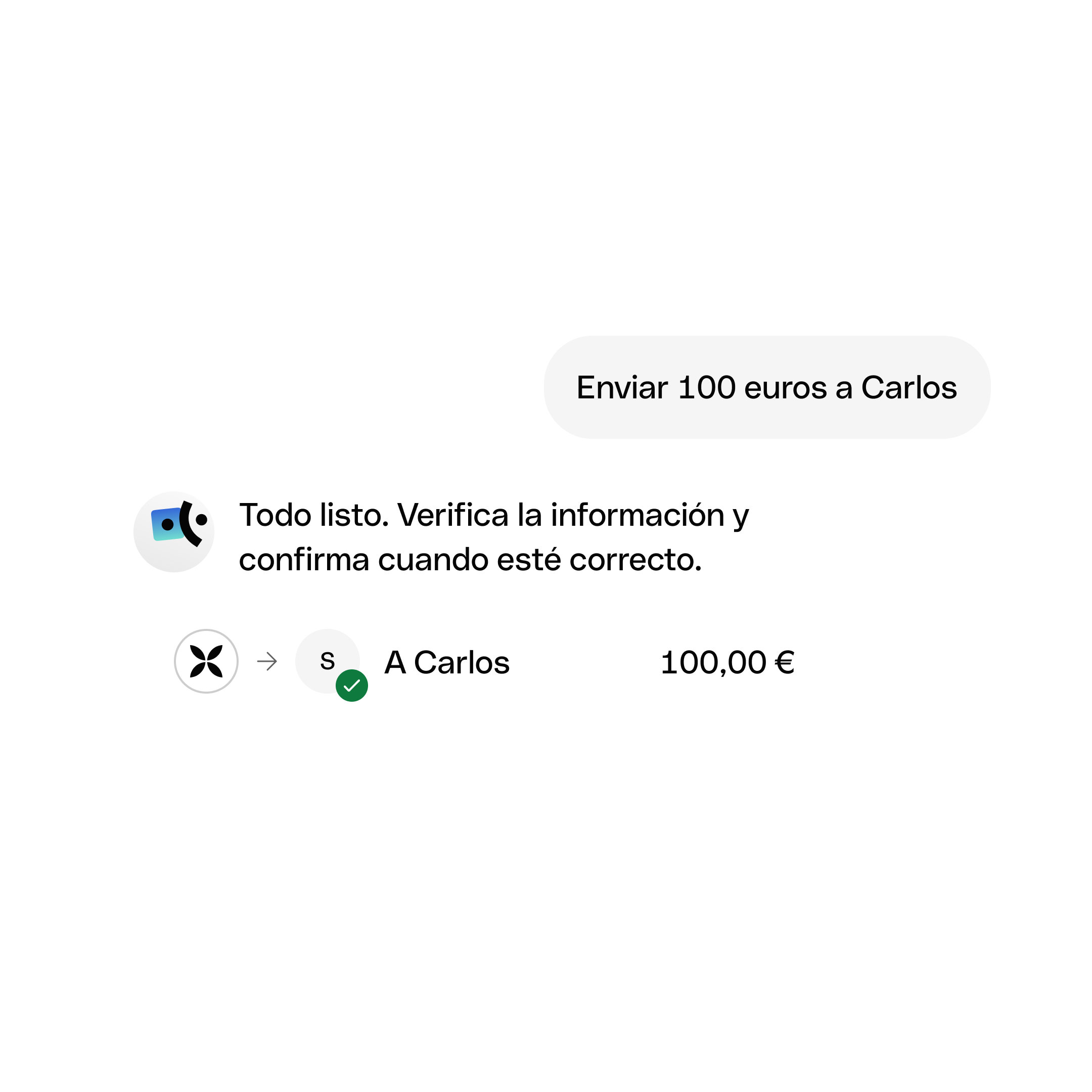Tarjetas de interfaz de usuario web Bento Encabezado Qonto IA agente 1