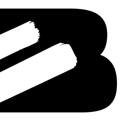 Lettre carrée noire