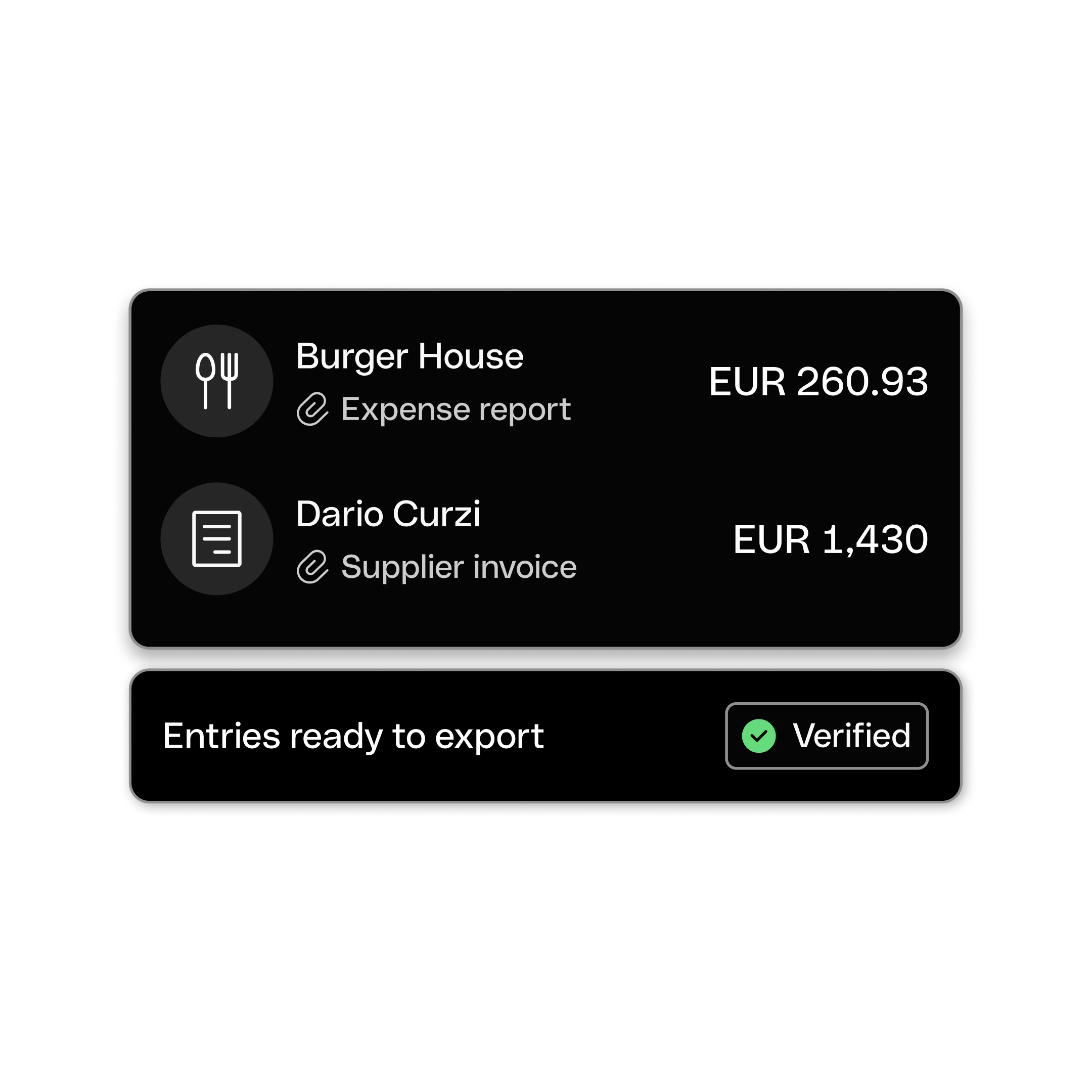 WEB  UI  Hero TopicHighlight Bento Headline Cards Review Accounting Entries DarkMode