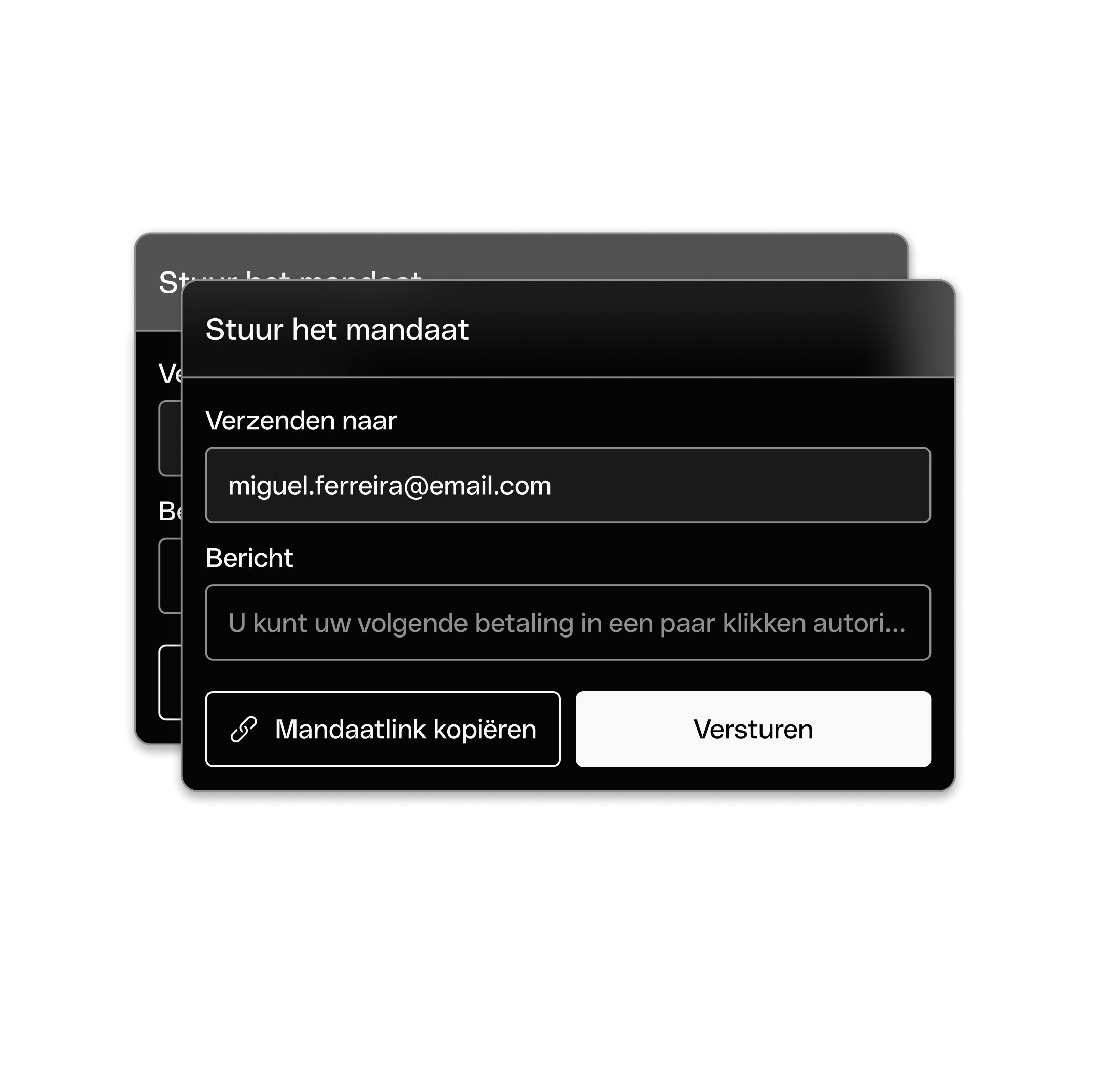 SDD Send Mandate DarkMode