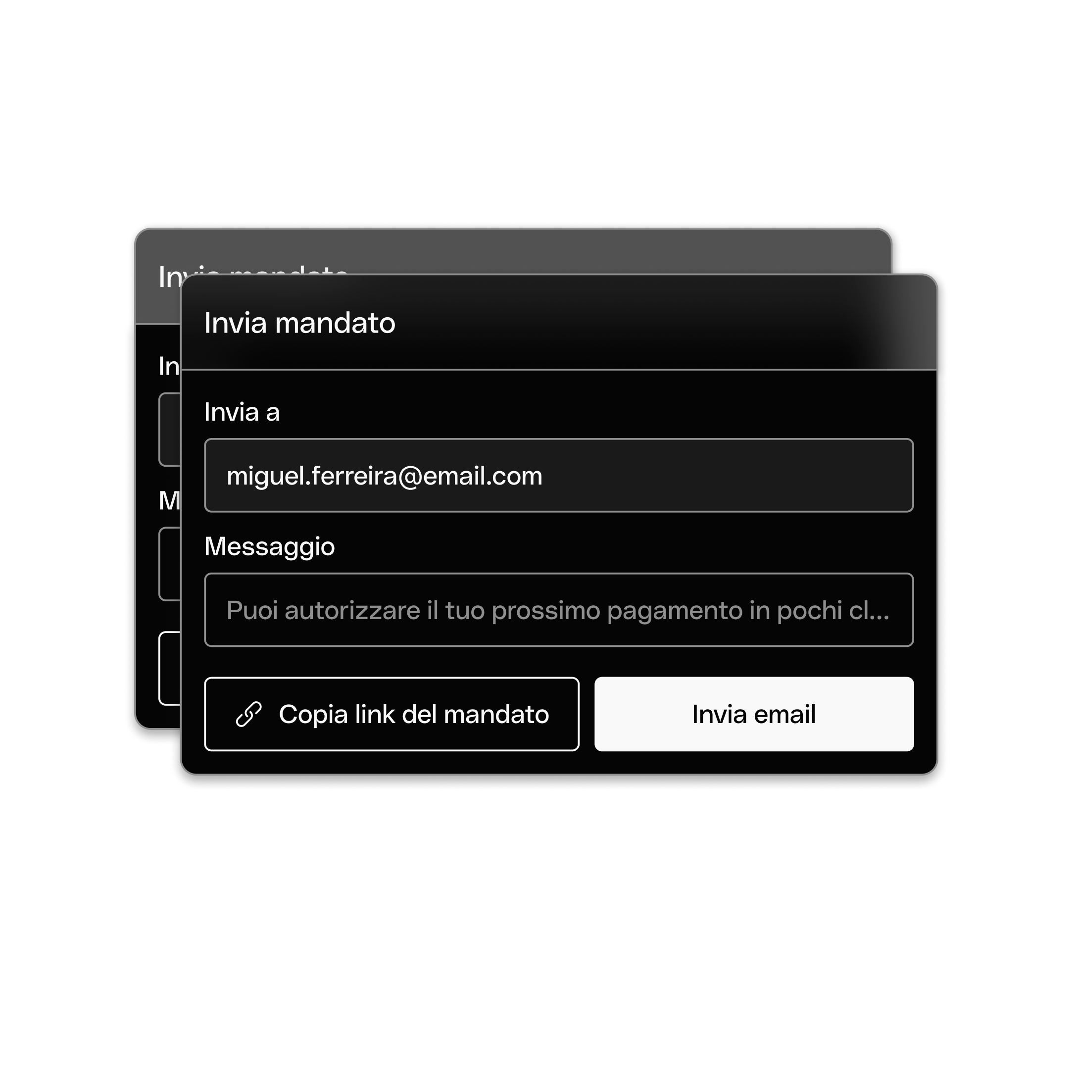 WEB IT UI Hero TopicHighlight Bento Headline Cards SDD Send Mandate DarkMode