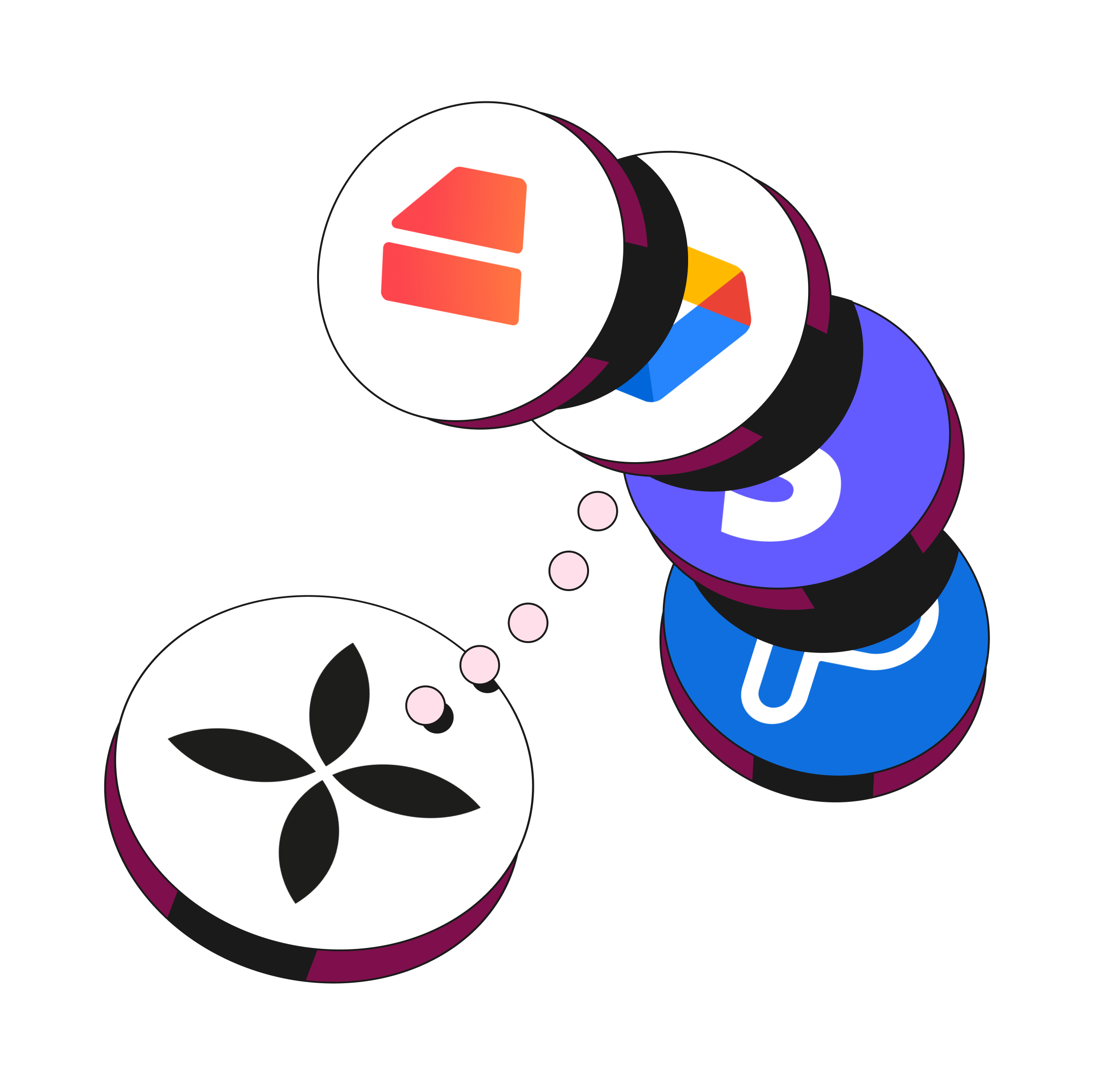 Tema destacado de Sakura Hero: Integraciones de Bento, GoogleDrive, Stripe y Payfit.