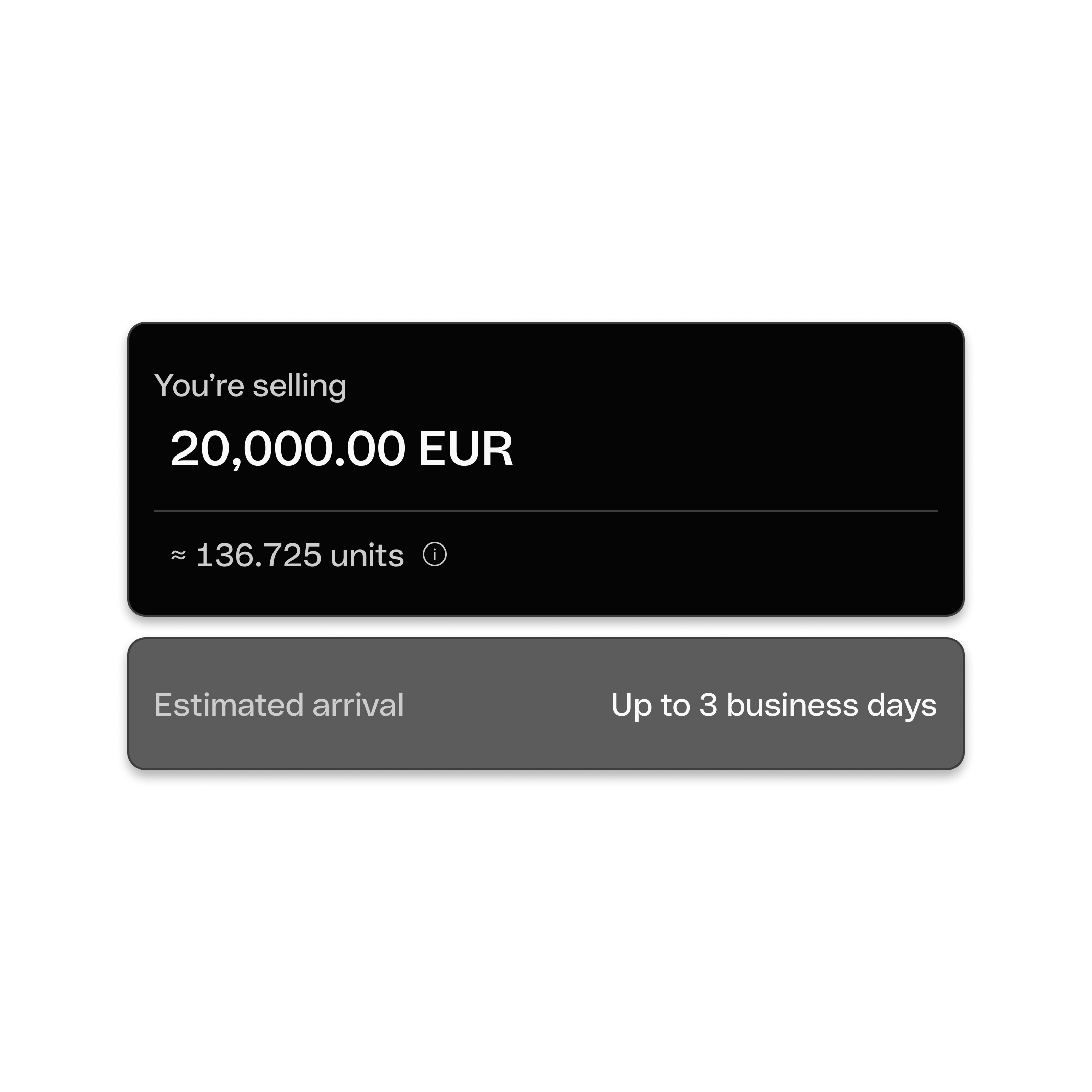 Investments Sell Units DarkMode