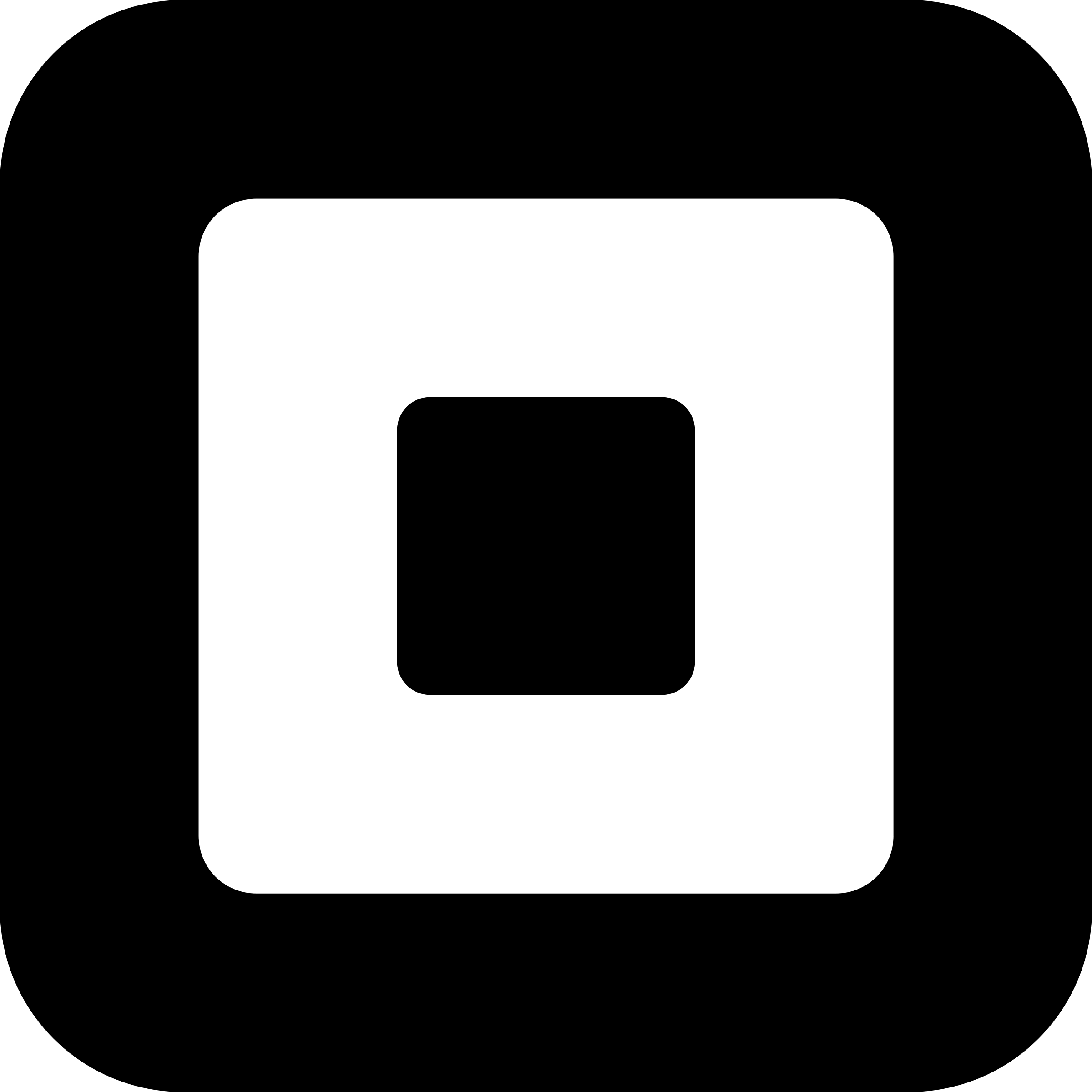 Quadratisches Logo, schwarz-weiß