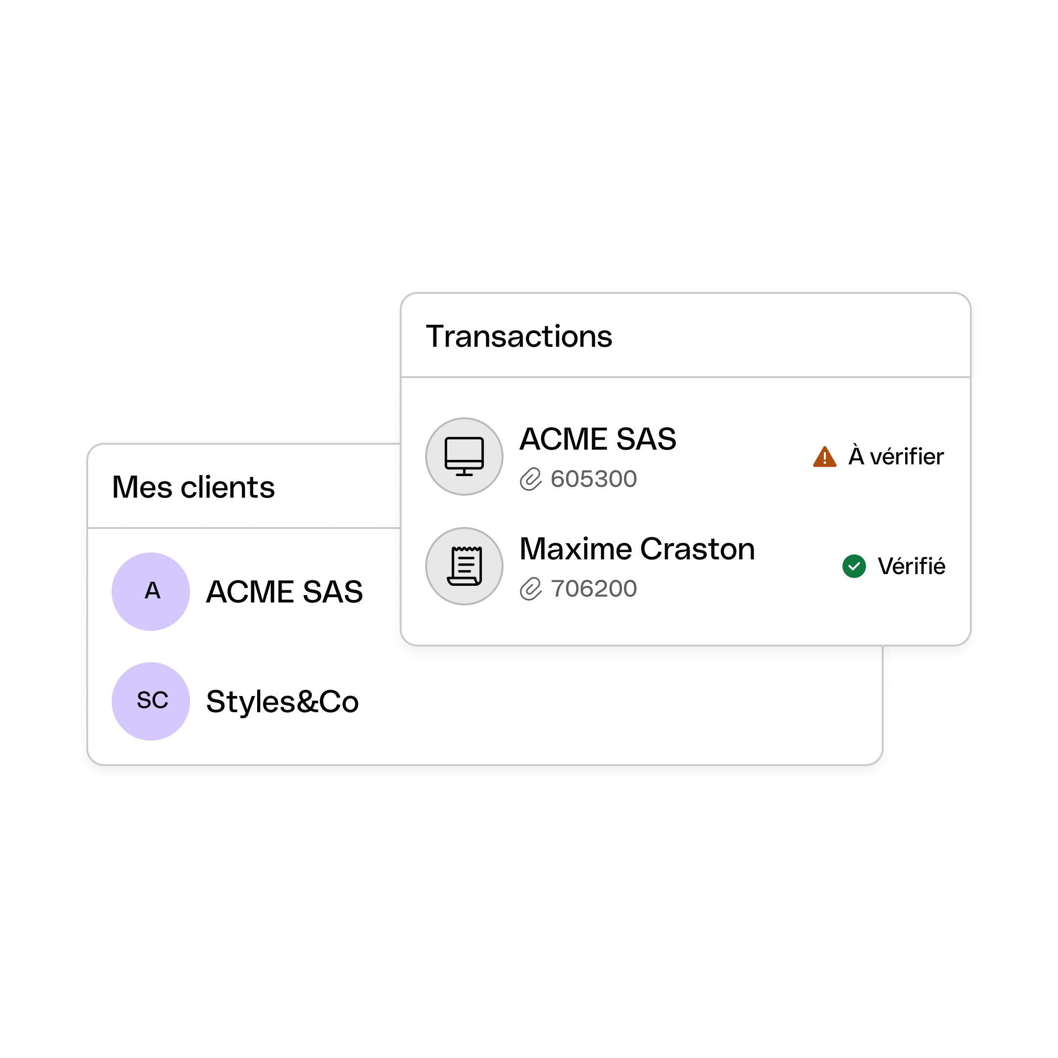 AccountantHub Mes clients Transactions