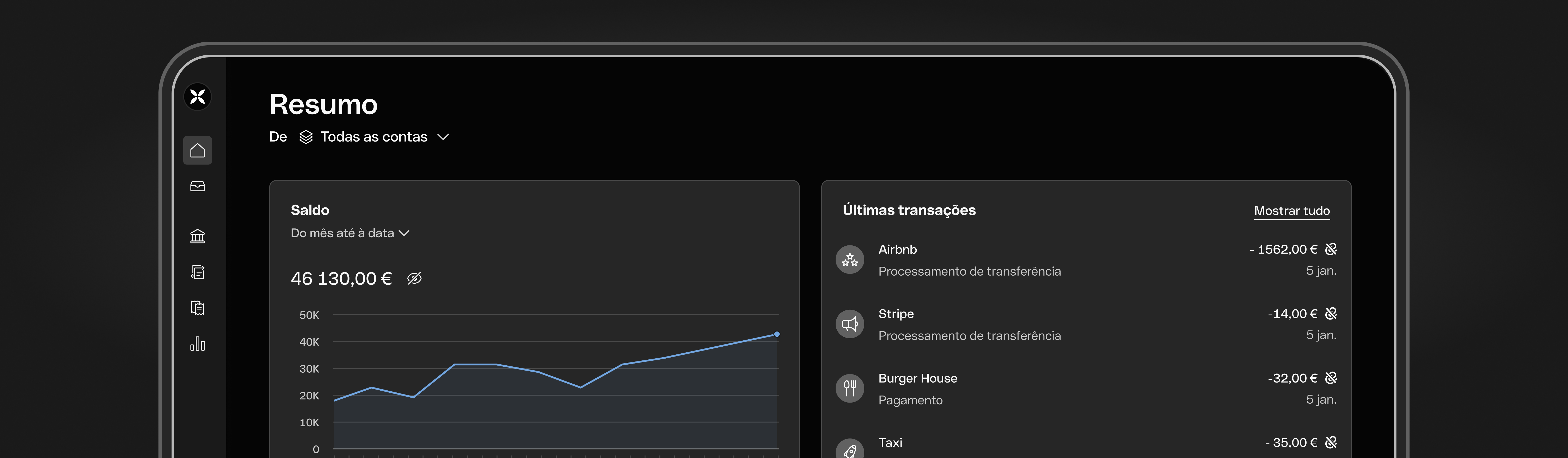 UI Dashboard DarkMode