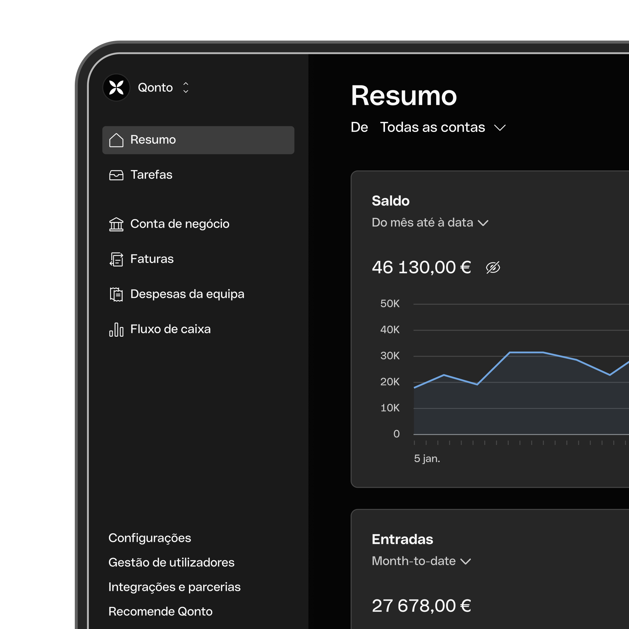 Home Dashboard DarkMode