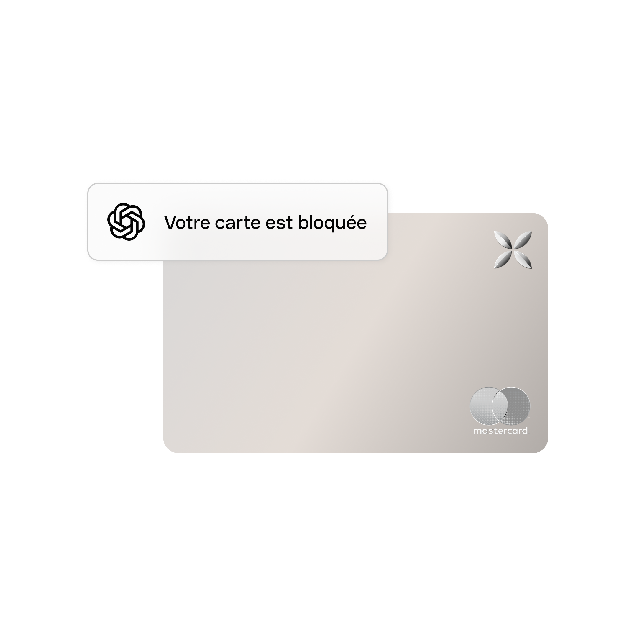 Carte ChatGPT IA verrouillée XCard