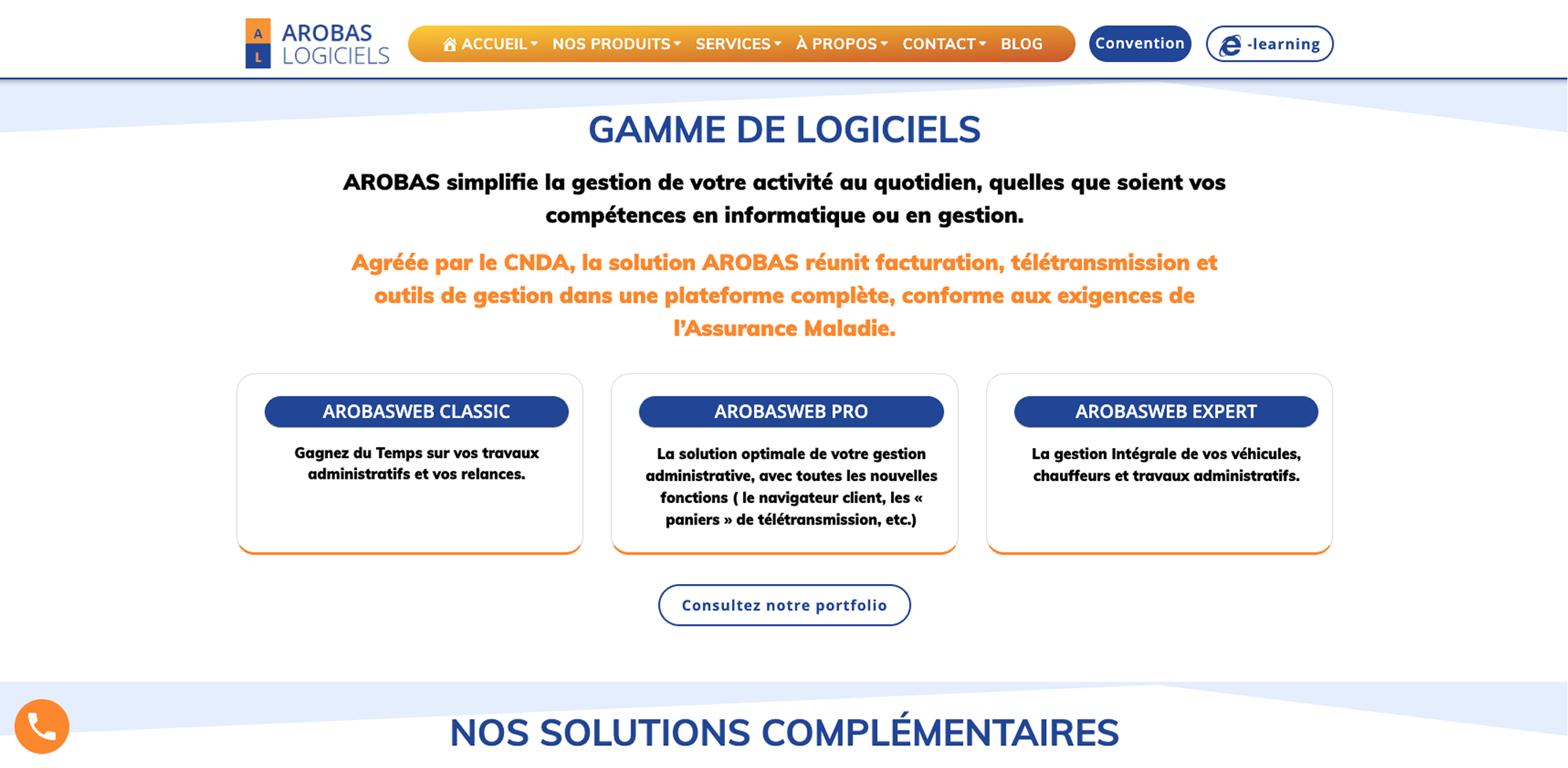 En-tête de la page de facturation Arobas