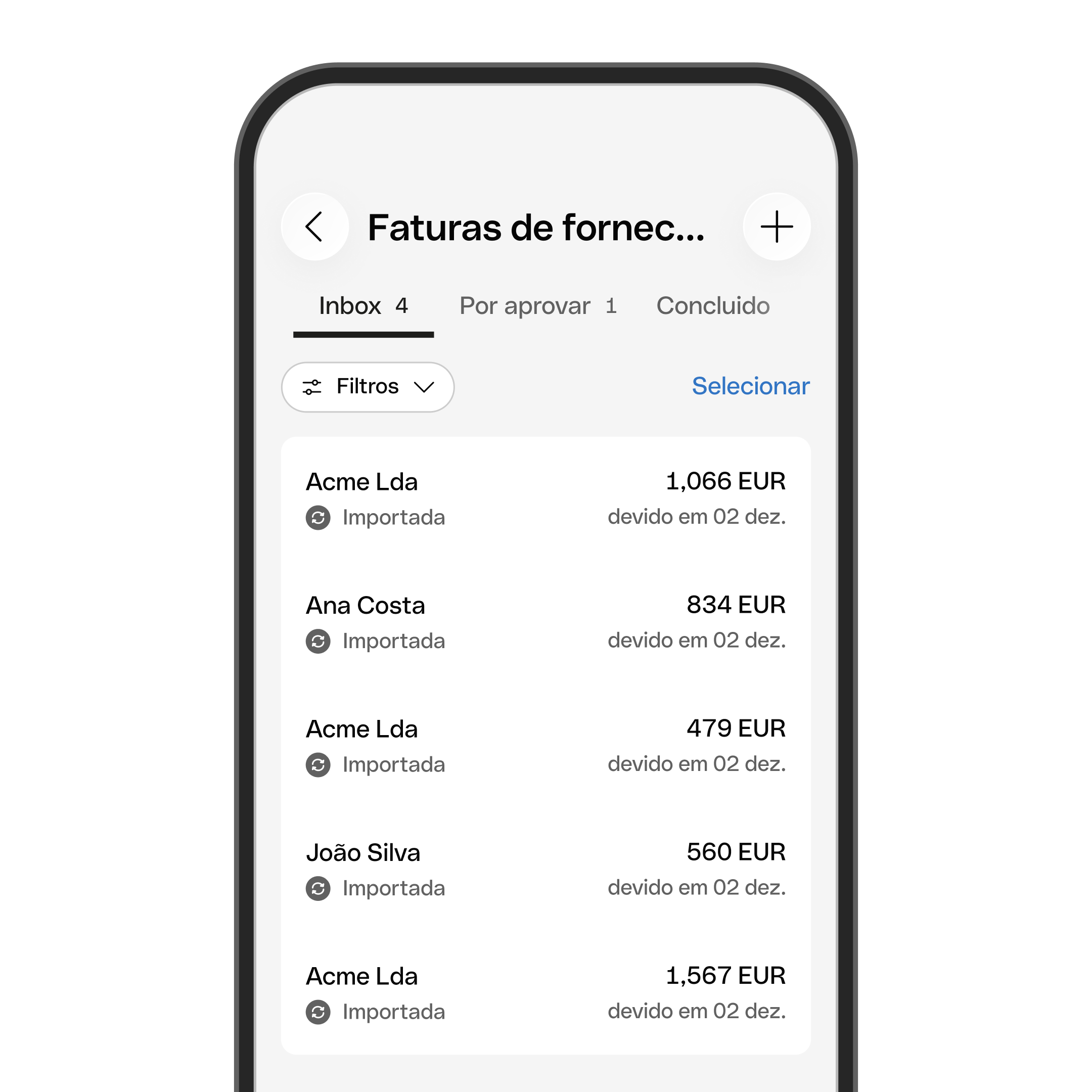 Supplier invoices Mobile