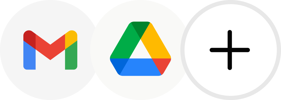 Intégrations Gmail Google Drive
