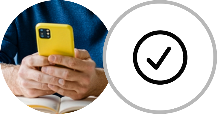 Marca de verificación del cliente