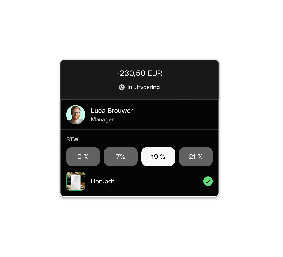 Bookkeeping Invoice VAT DarkMode